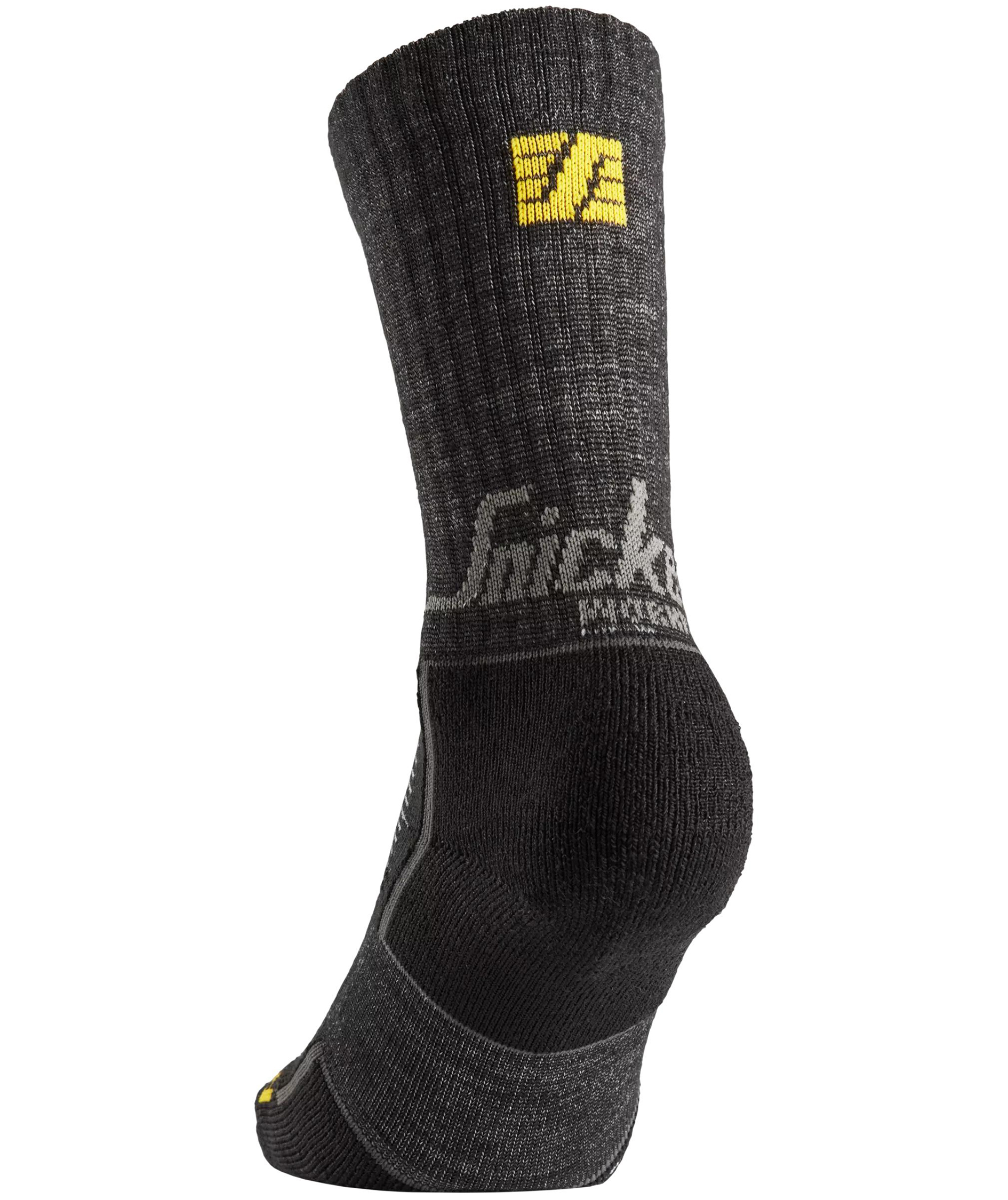Snickers 2-pack socks with merino wool 9246, Anthracite Melange/Black
