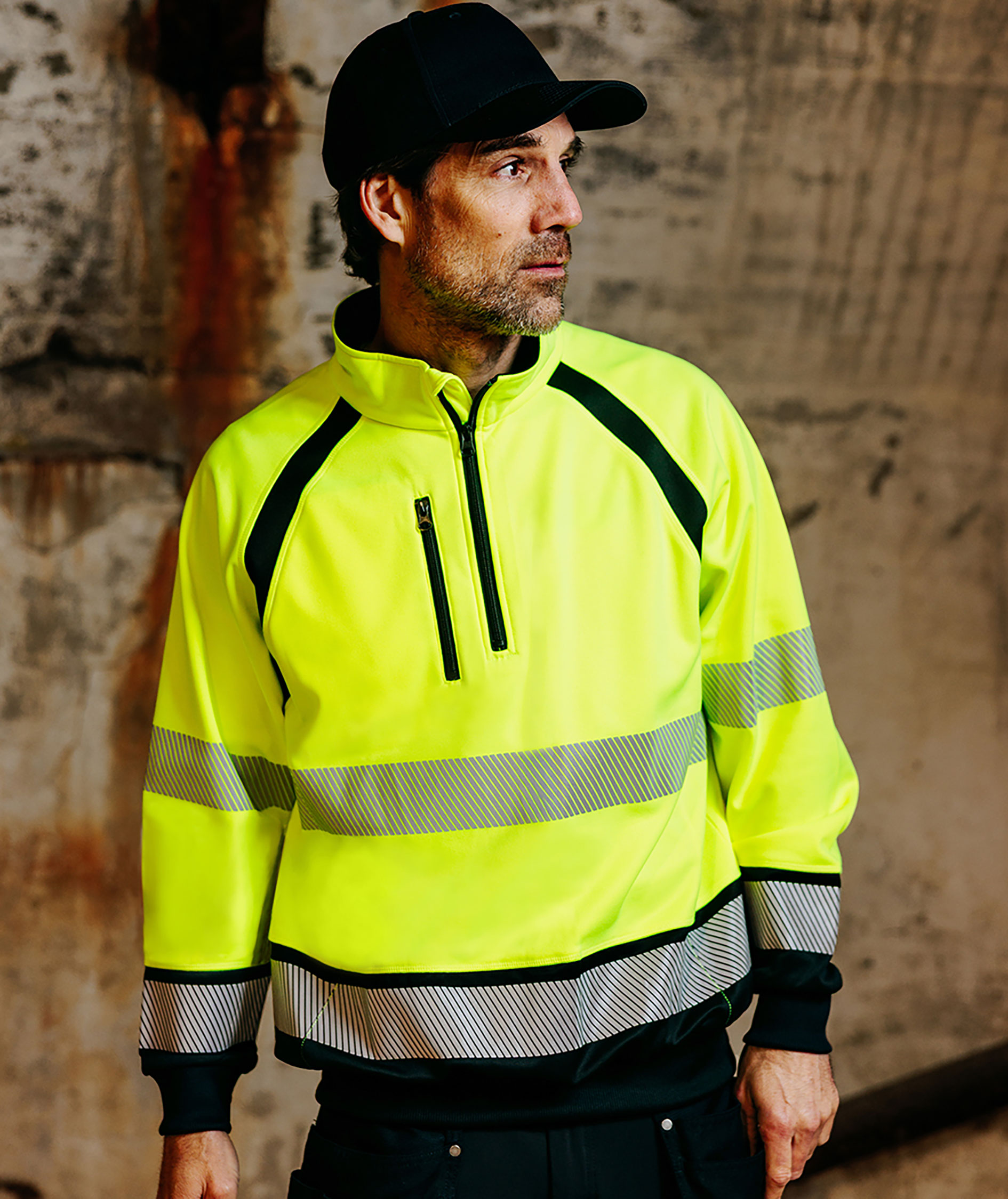 YOU Frontline half zip, Safety gul, large image number 1