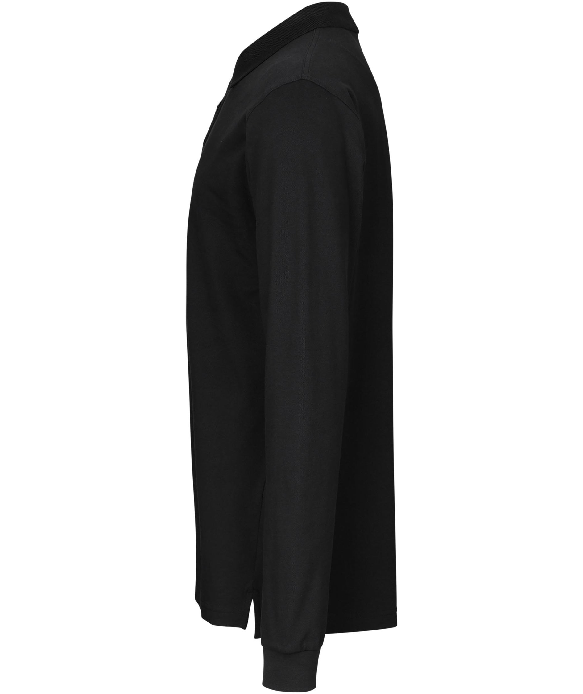 ID Lang&auml;rmliges Poloshirt mit Stretch, Schwarz, large image number 2