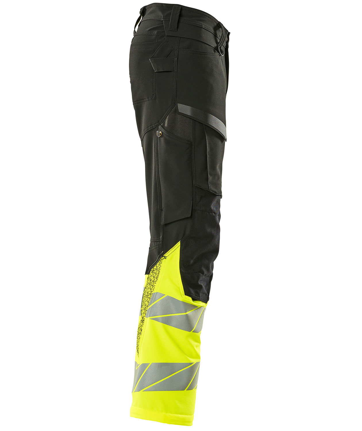 Mascot Accelerate Safe work trousers full stretch, Black/Hi-Vis Yellow, large image number 3