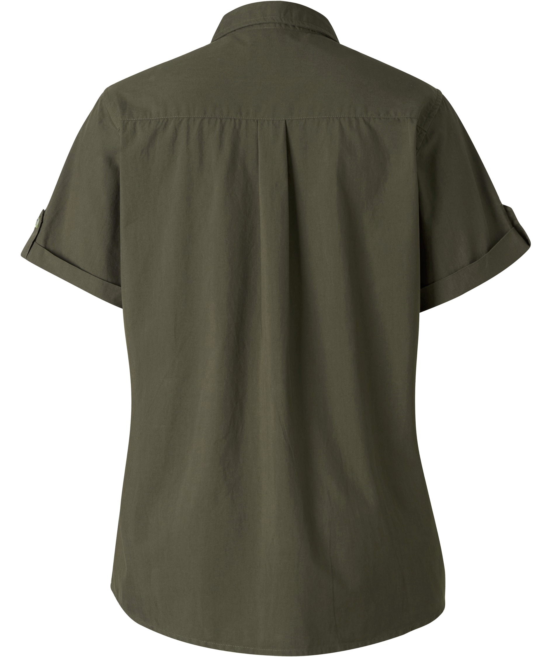Pinewood Safari kort&aelig;rmet dameskjorte, Moss green, large image number 2
