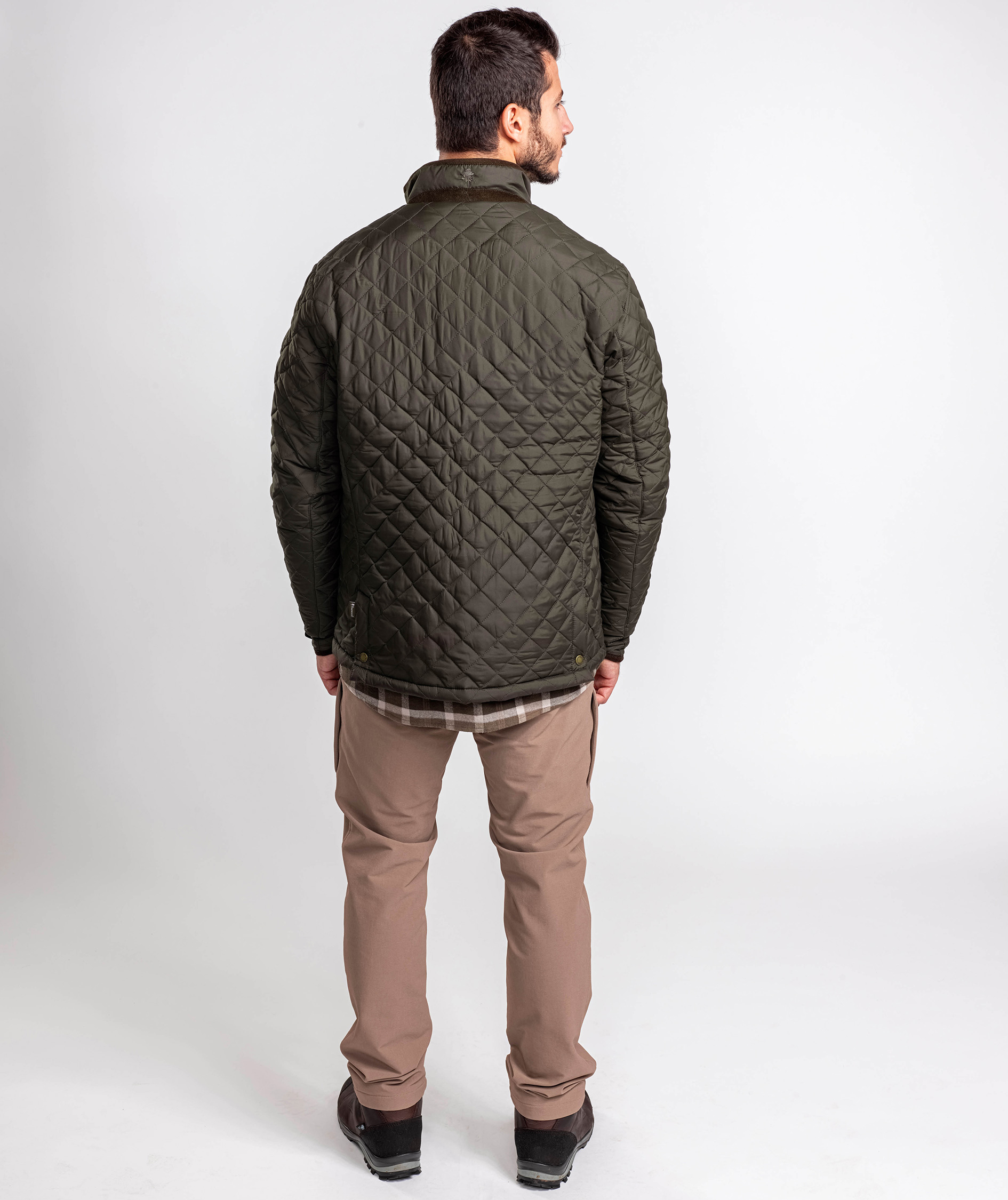 Pinewood&nbsp;Nydala Classic Quilted jakke, Mosgr&oslash;n, large image number 8