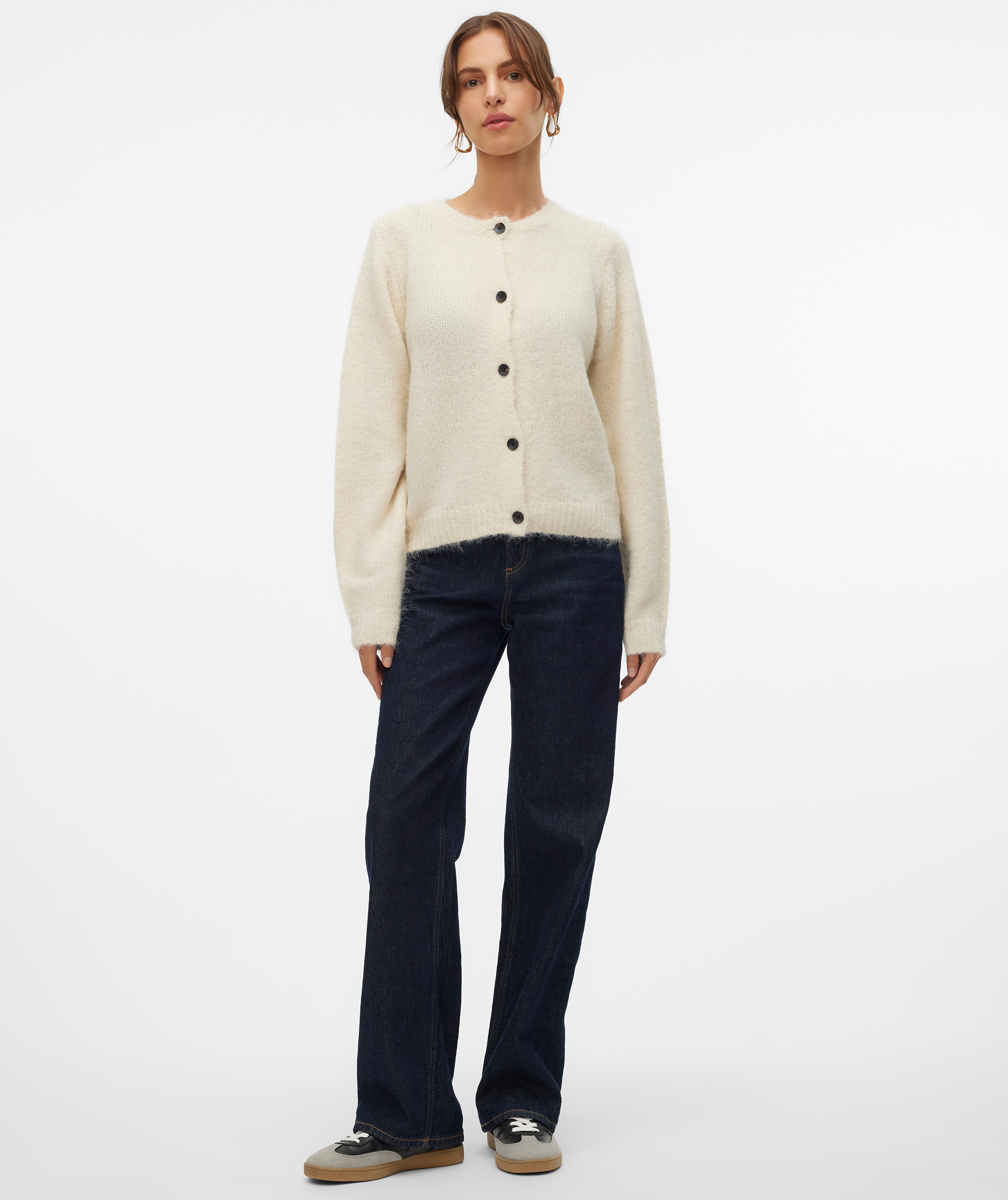 Vero Moda VMNOVAH stickad cardigan dam, Birch, large image number 5