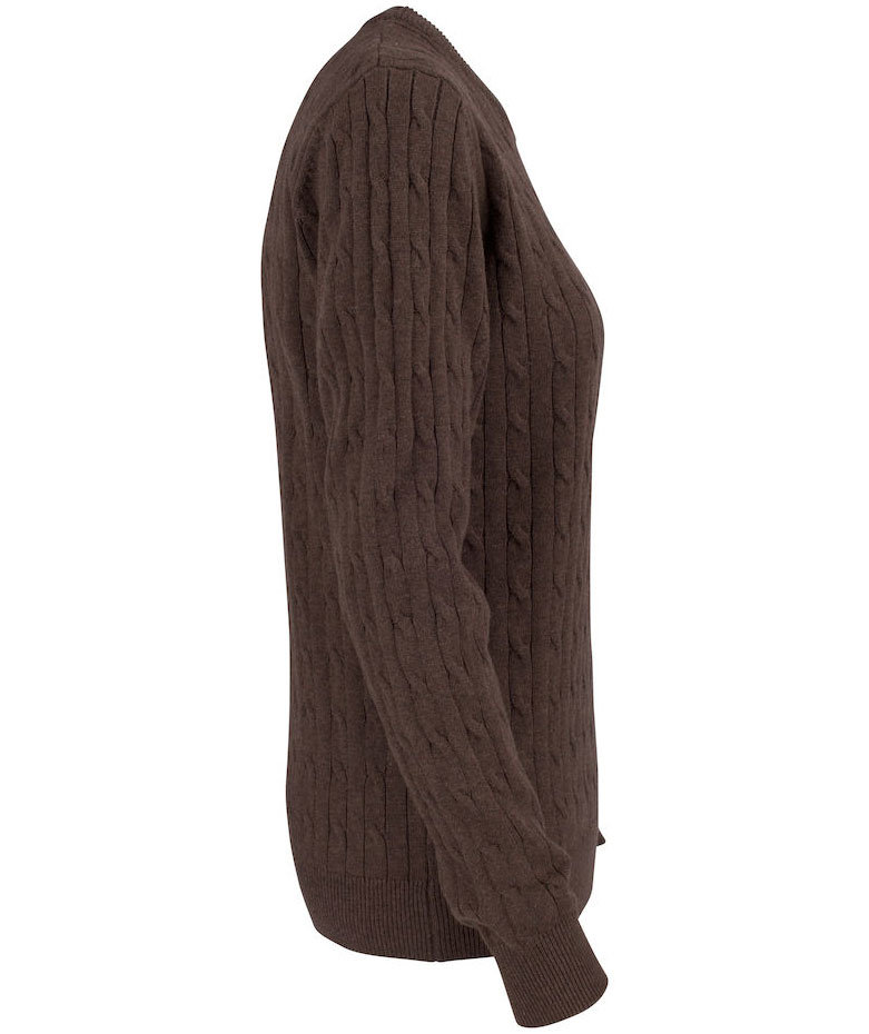 Cutter & Buck dame striktr&oslash;je, Brun&nbsp;Melange, large image number 3