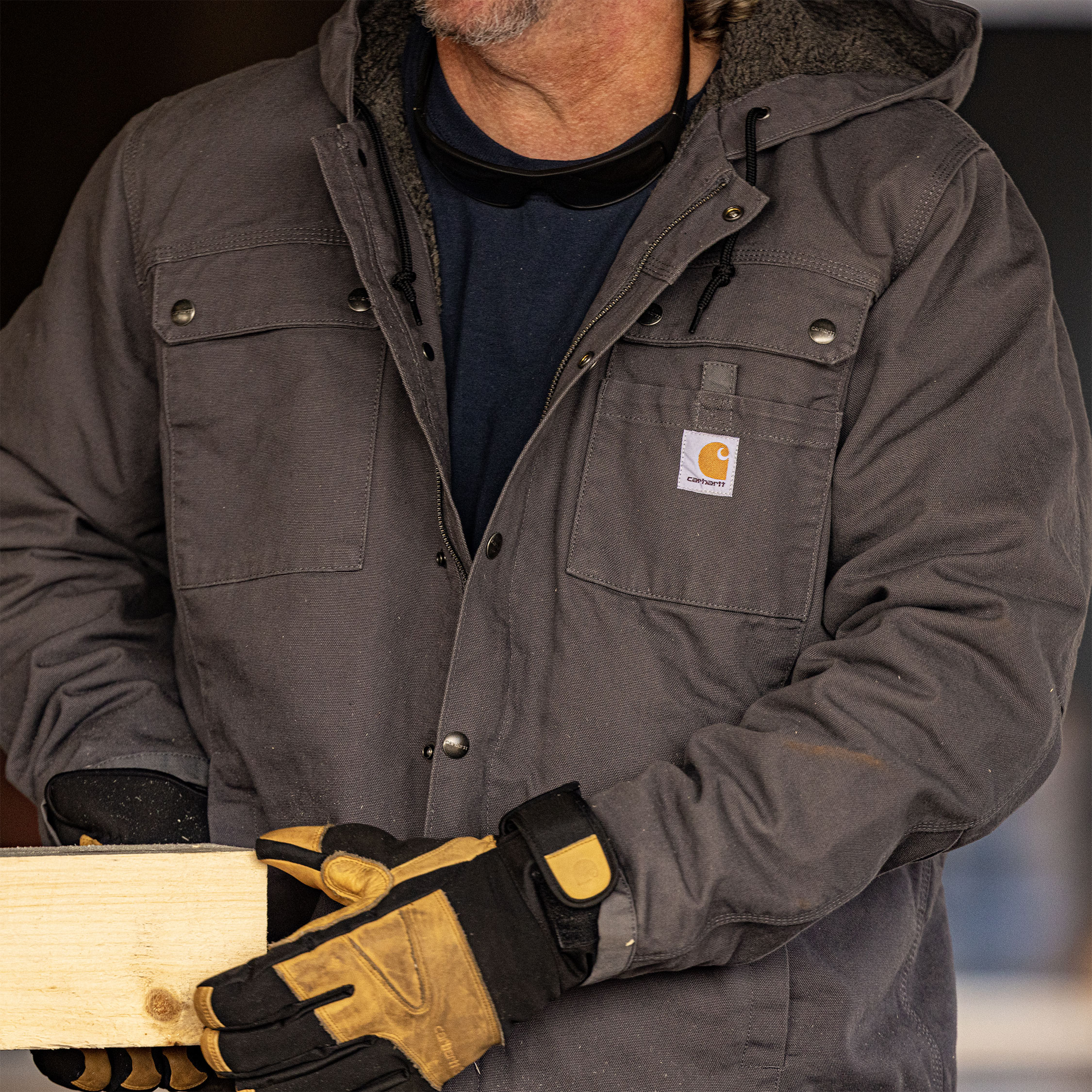 Carhartt Bartlett jacka, Dark brown, large image number 3