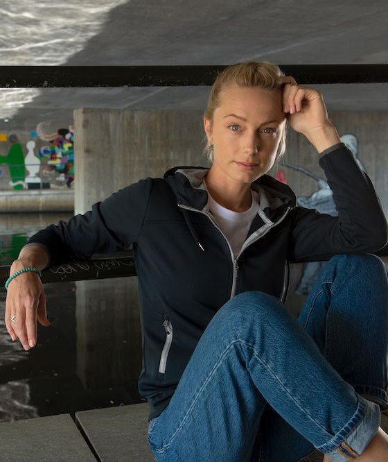 Clique Ottawa women's hoodie, Dark Marine Blue