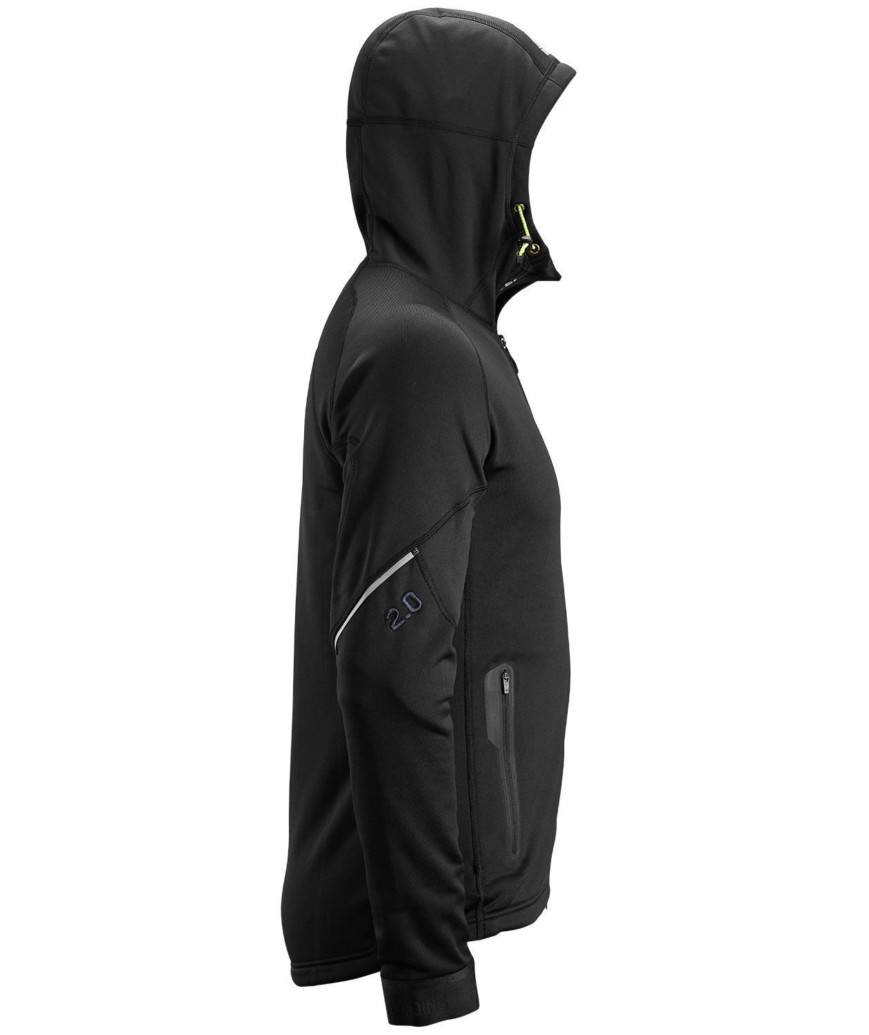 Snickers FlexiWork fleecetr&oslash;je 8002, Sort, large image number 4