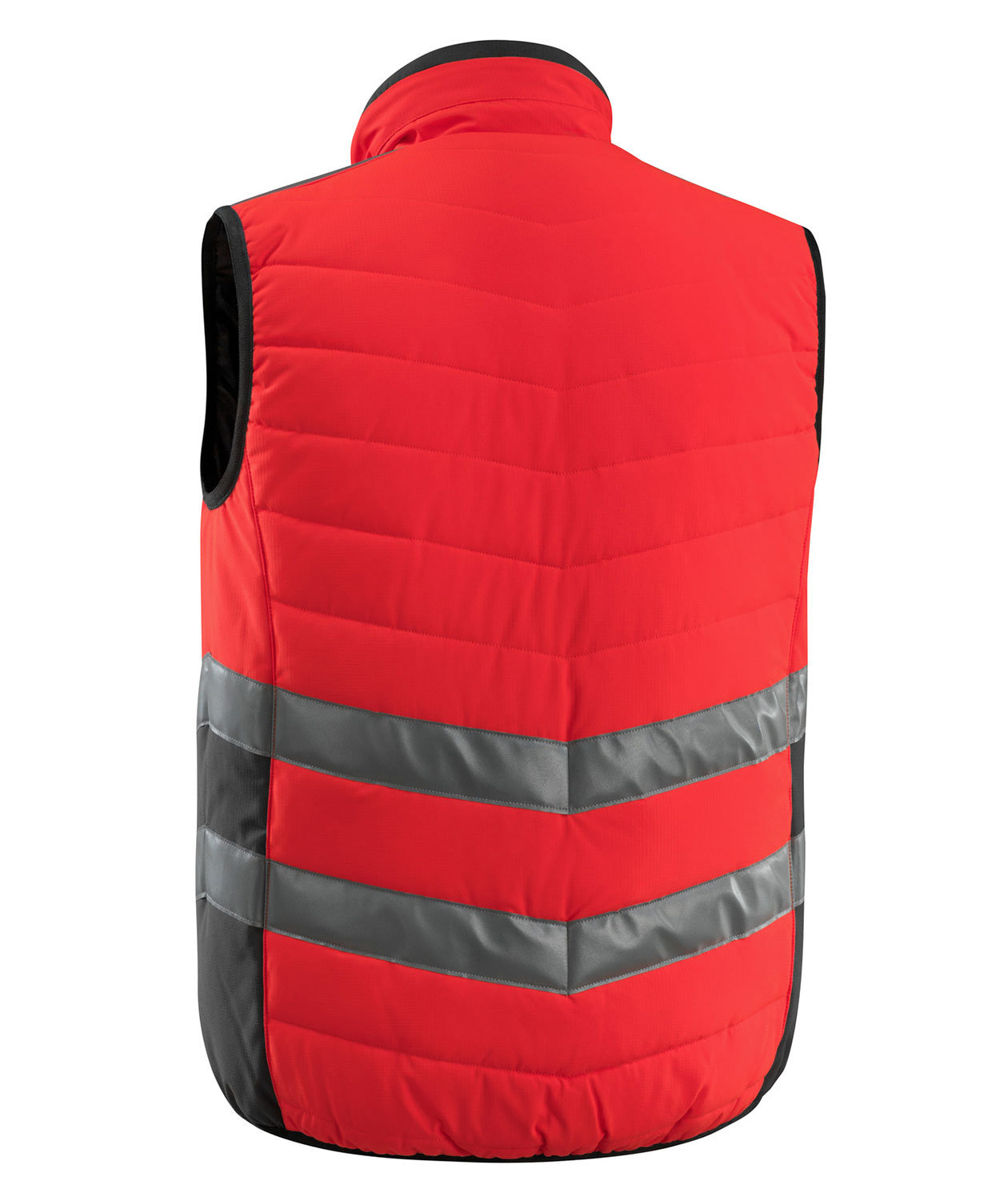 Mascot Safe Supreme Grimsby Steppweste, Hi-vis Rot/dunkles Anthrazit, large image number 2