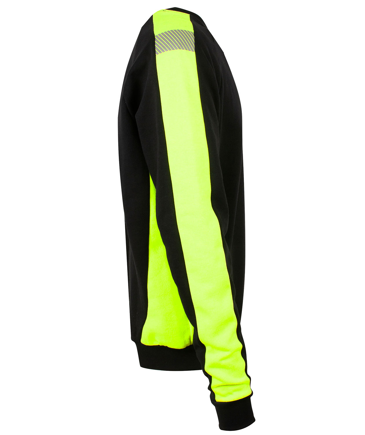 YOU Lancaster Pro sweatshirt, Svart/Varselgul, large image number 3