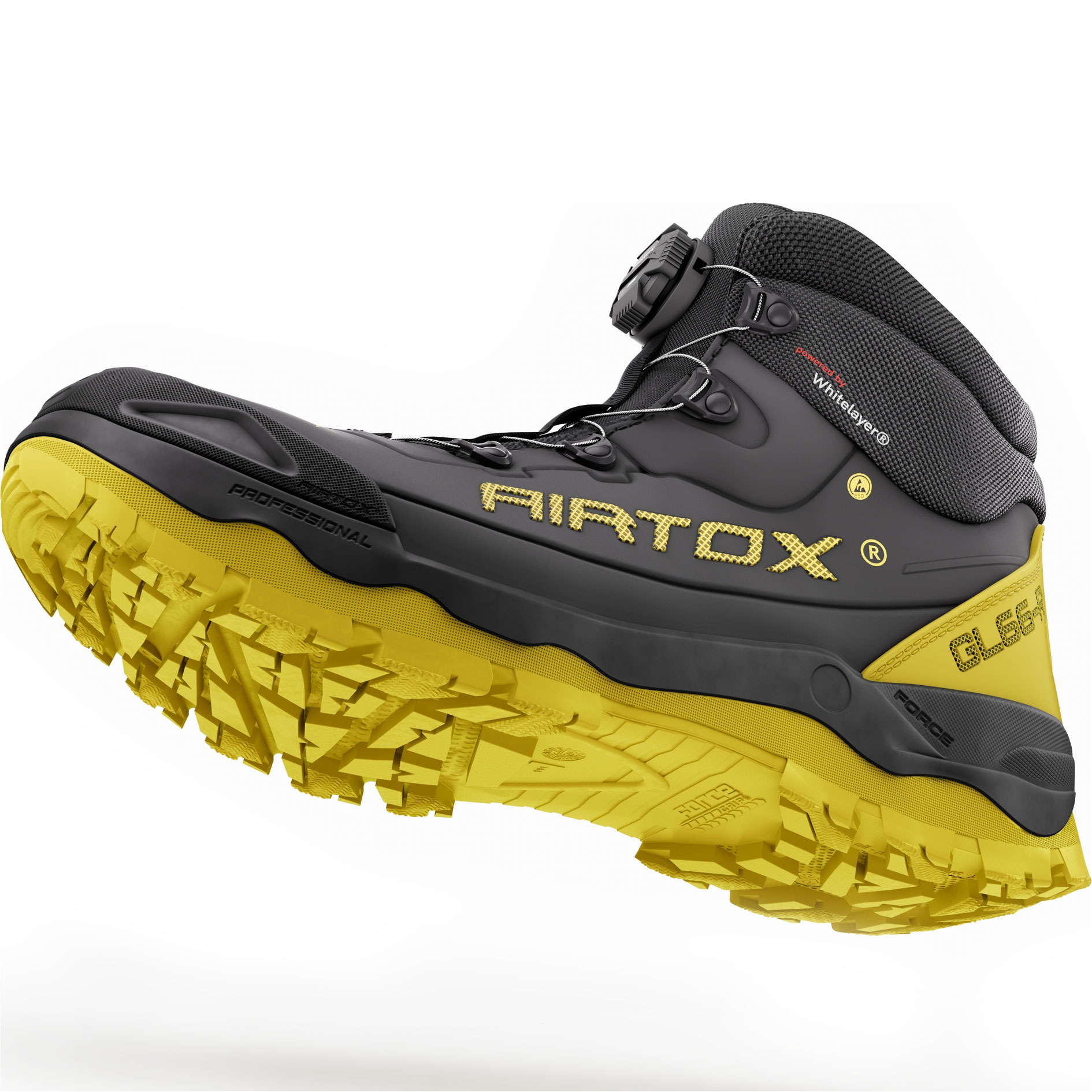 Airtox GL66-R safety boots S3S BOA, Black/Yellow, large image number 10