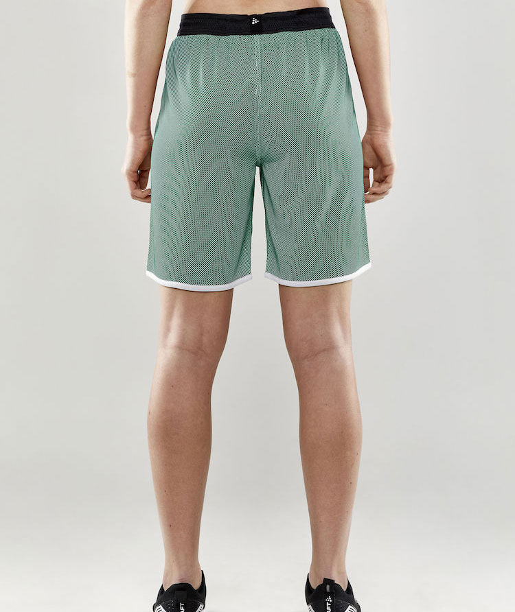 Craft Progress reversible women's shorts, Team green/white, large image number 3