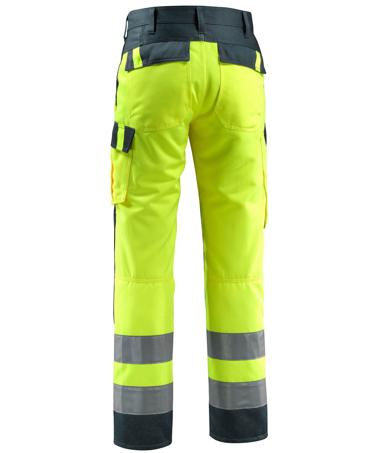 Mascot Safe Light Maitland arbeidsbukse, Hi-Vis Gul/M&oslash;rk Marine, large image number 2