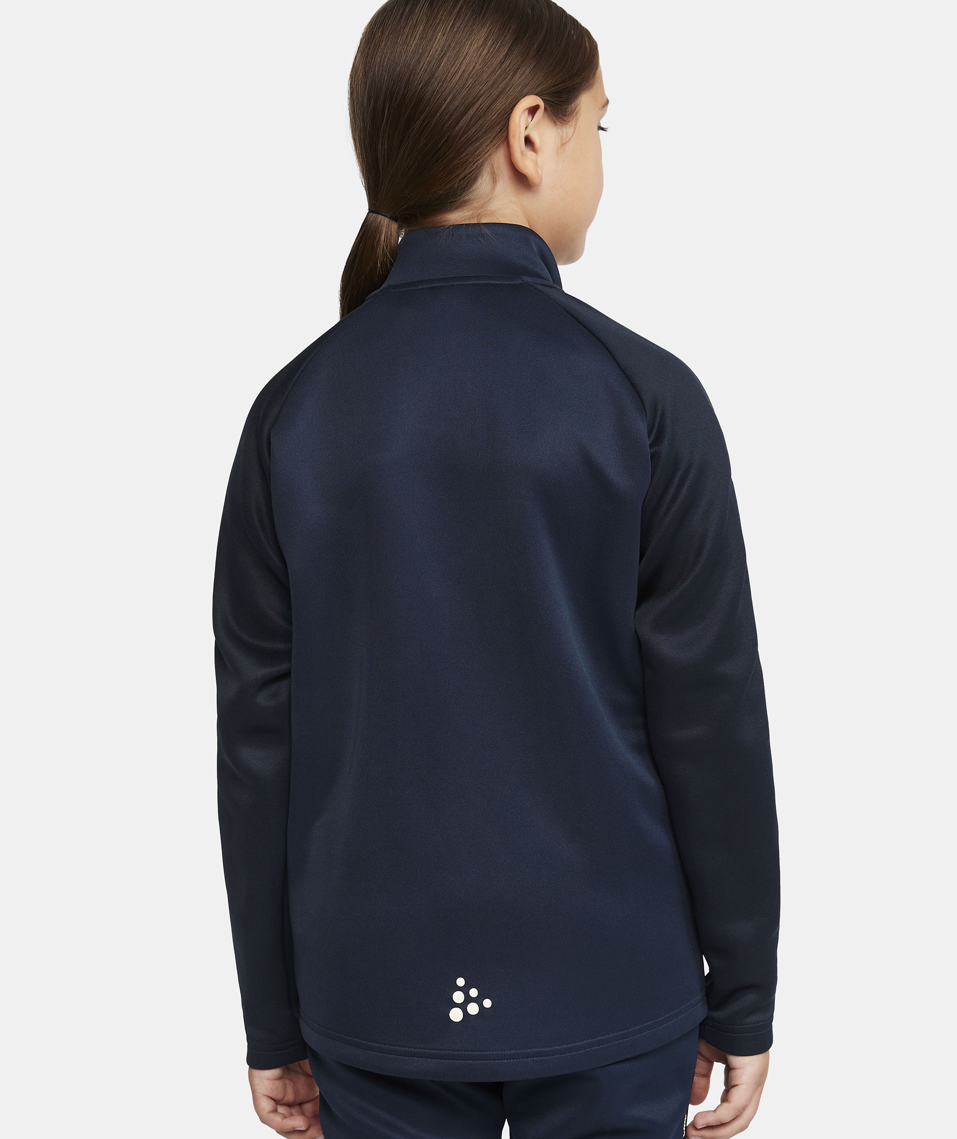 Craft Squad 2.0 halfzip training pullover for kids, Navy, large image number 5