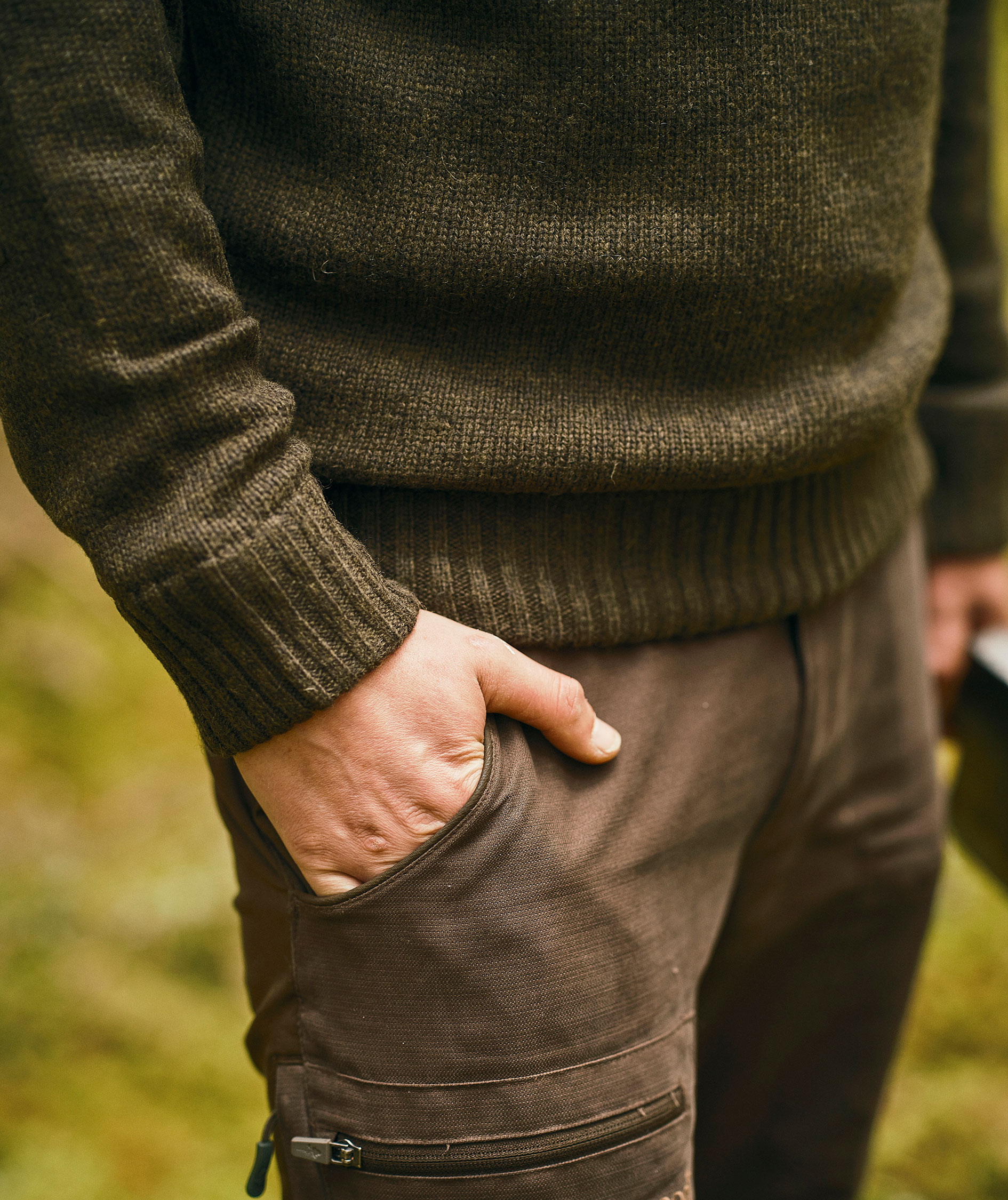 Pinewood Hurricane striktr&oslash;je med membran, M&oslash;rkegr&oslash;n, large image number 4