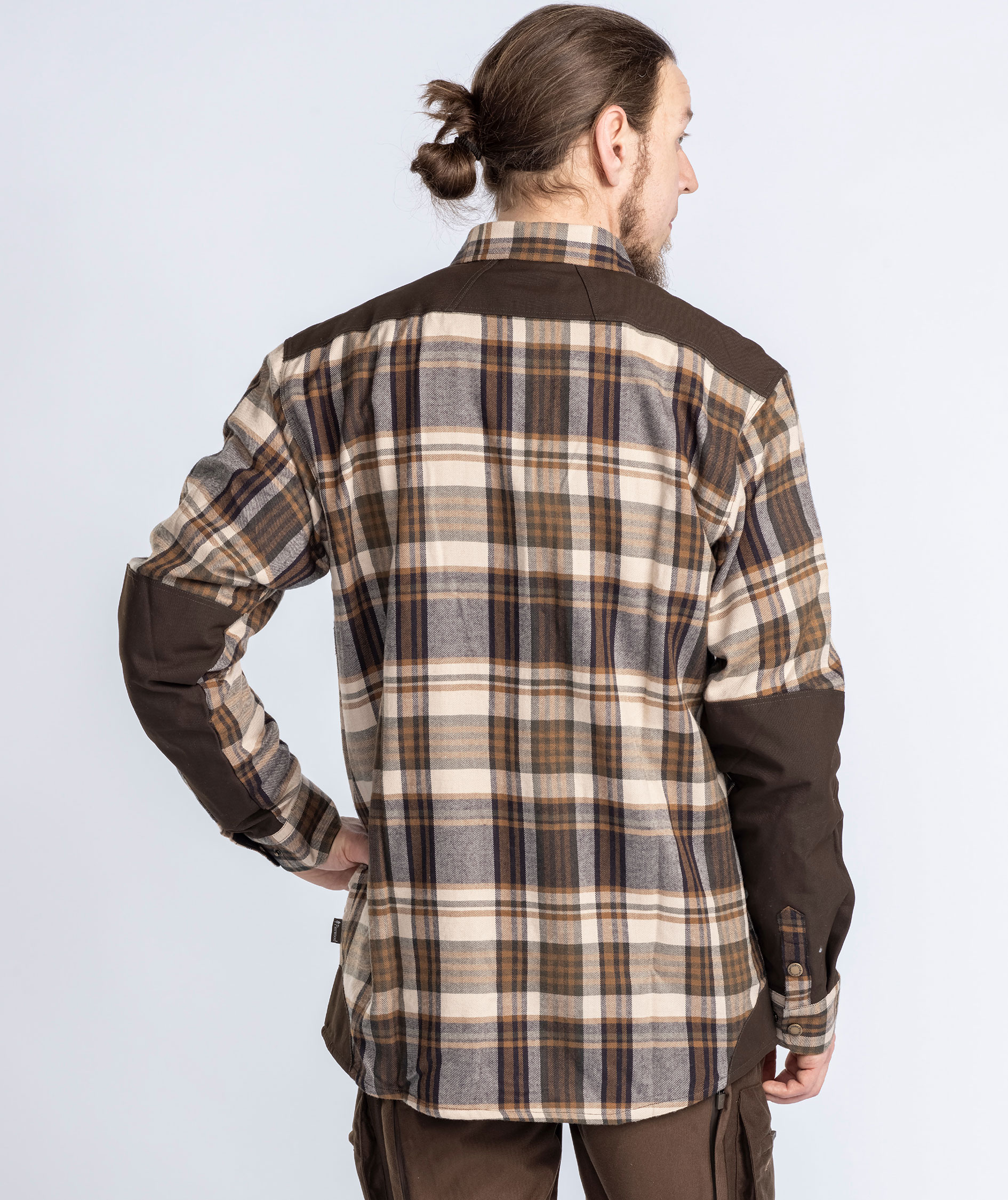 Pinewood Furudal Pro skjorte med uld, Beige/Suede Brown, large image number 7