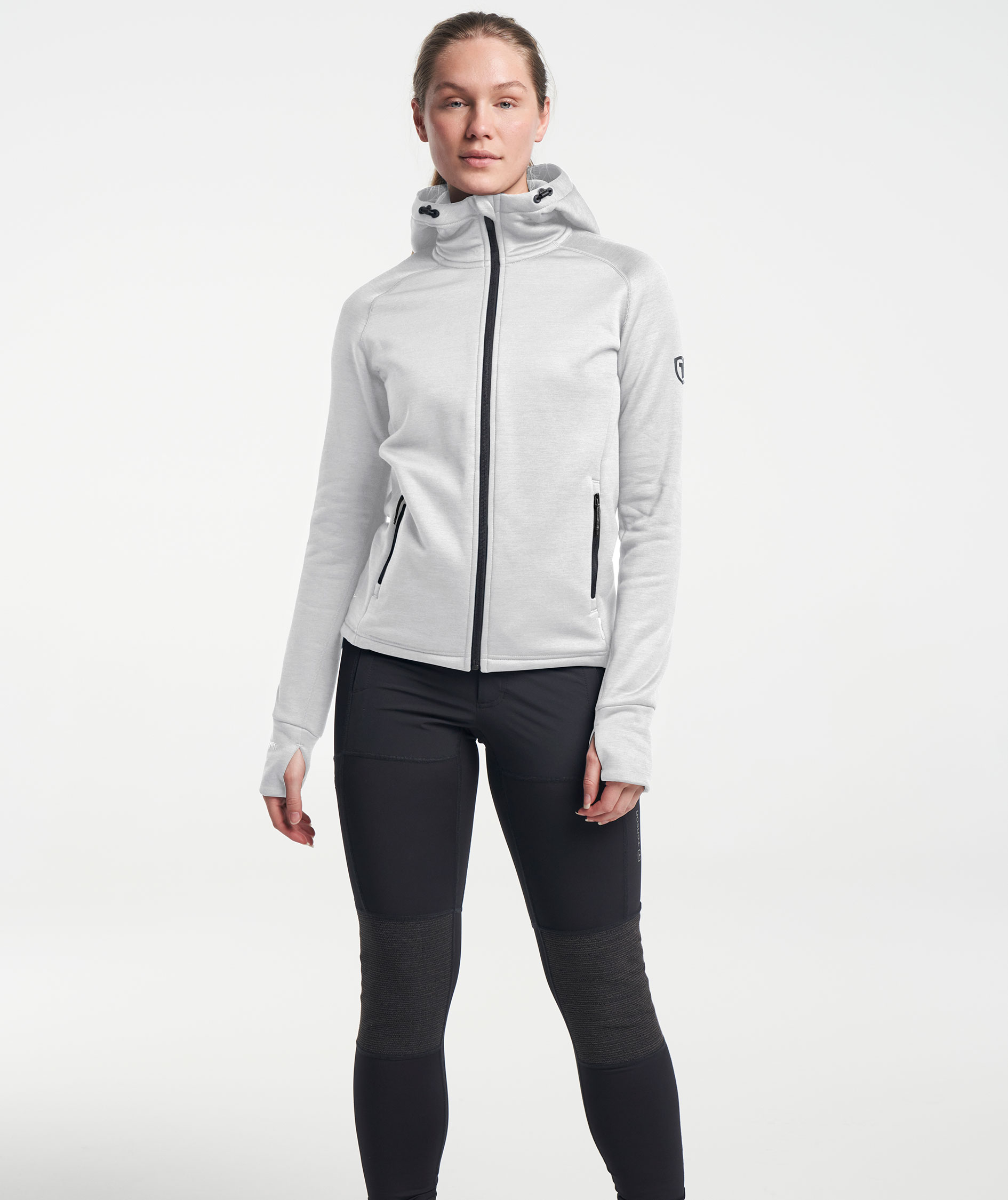 Tenson TXlite dame h&aelig;ttetr&oslash;je med lynl&aring;s, Light Grey, large image number 1