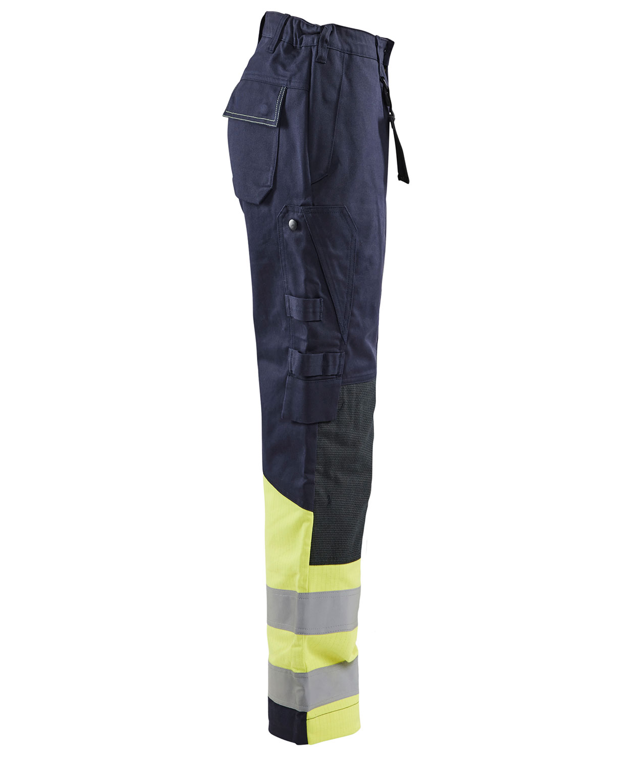 Bl&aring;kl&auml;der arbetsbyxa dam, Marin/Hi-Vis gul, large image number 2