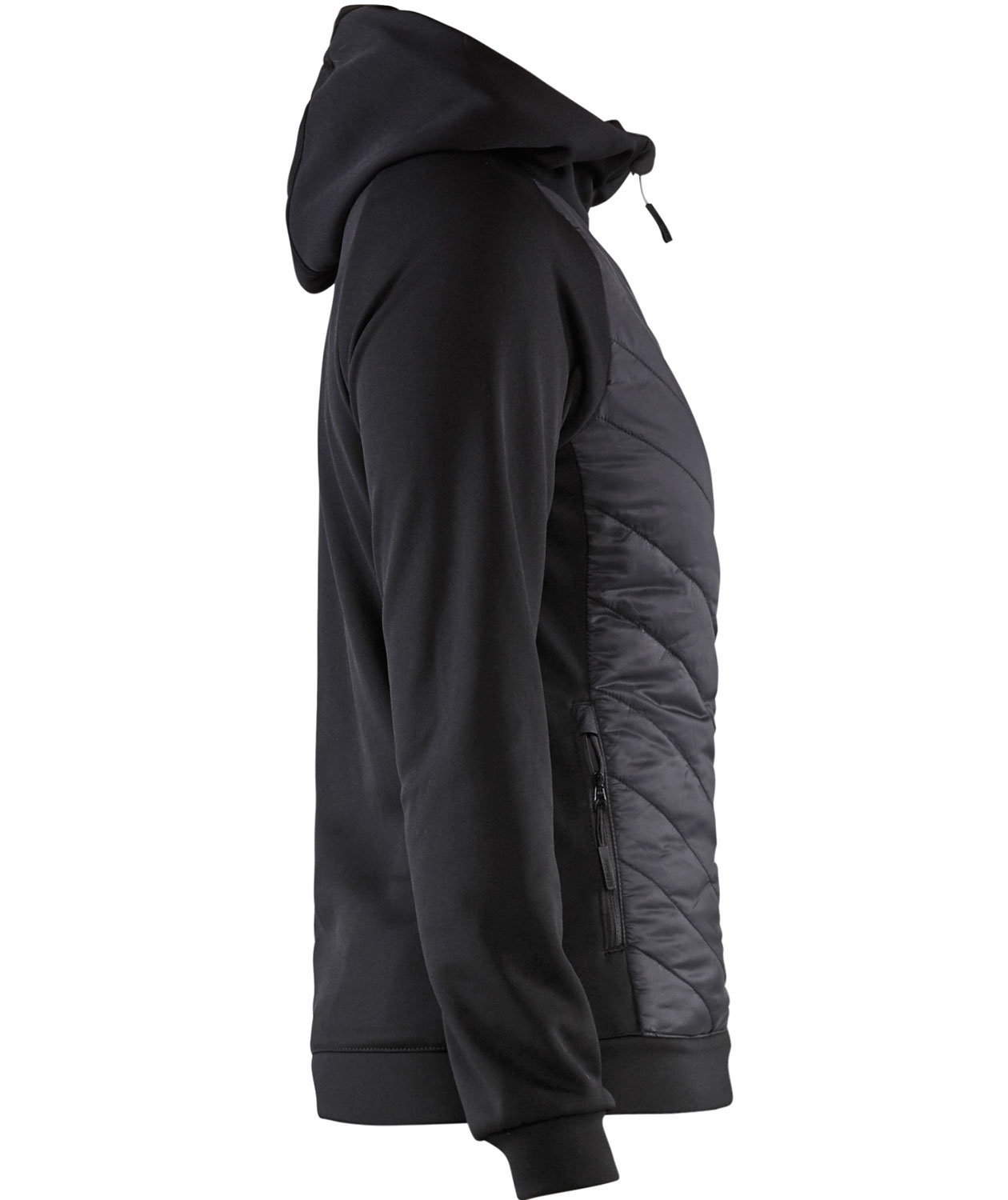 Bl&aring;kl&auml;der women's hybrid hoodie, Black/Dark Grey, large image number 3