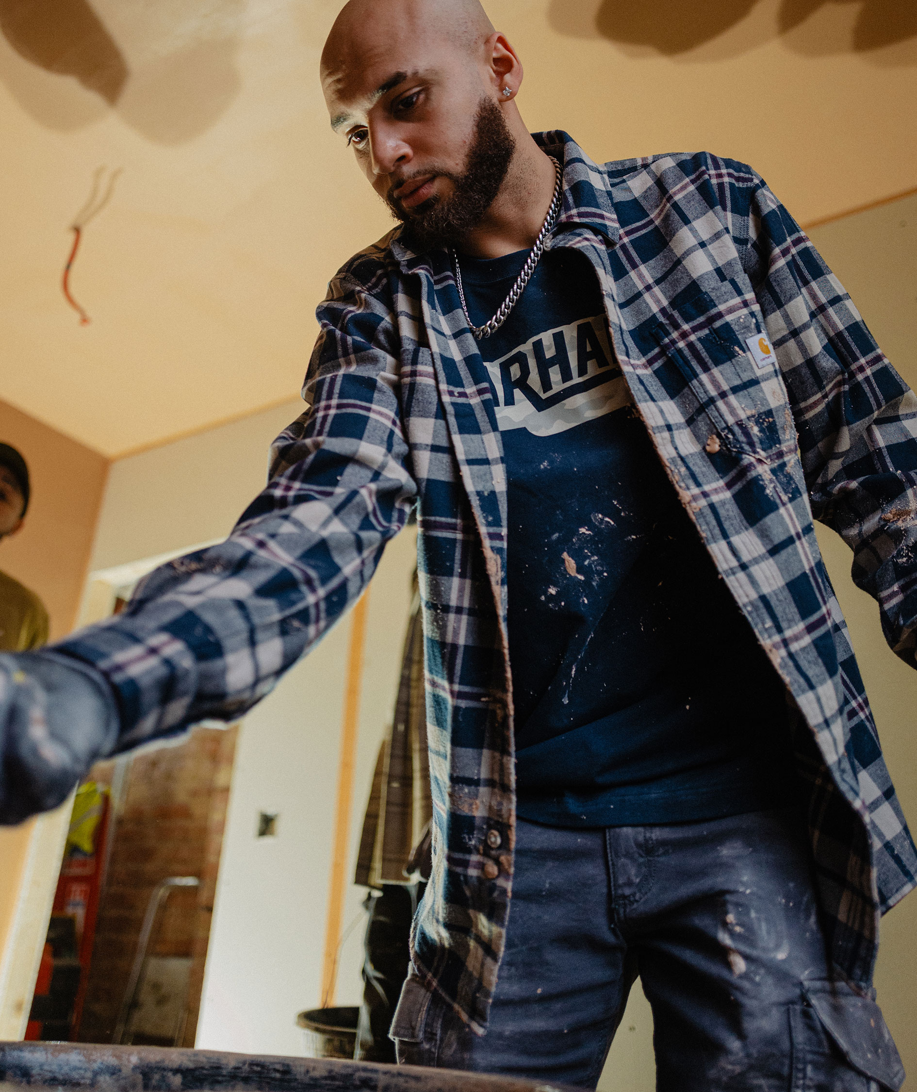 Carhartt flanellskjorta, Navy