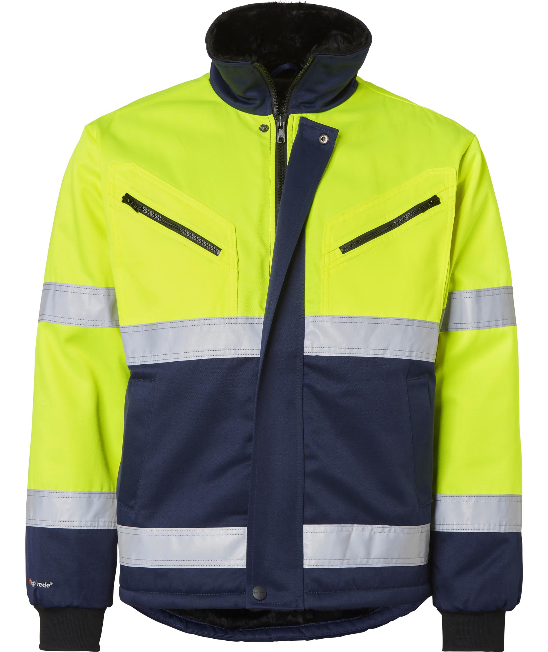 Top Swede vinterjakke 5616, Hi-Vis Gul/Navy