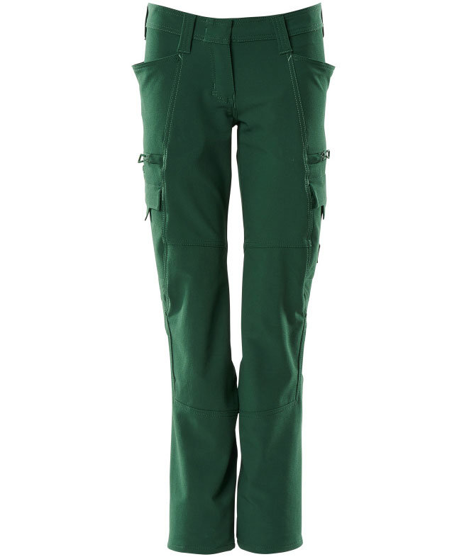 Mascot Accelerate pearl fit dame servicebukser full stretch, Gr&oslash;n, large image number 0