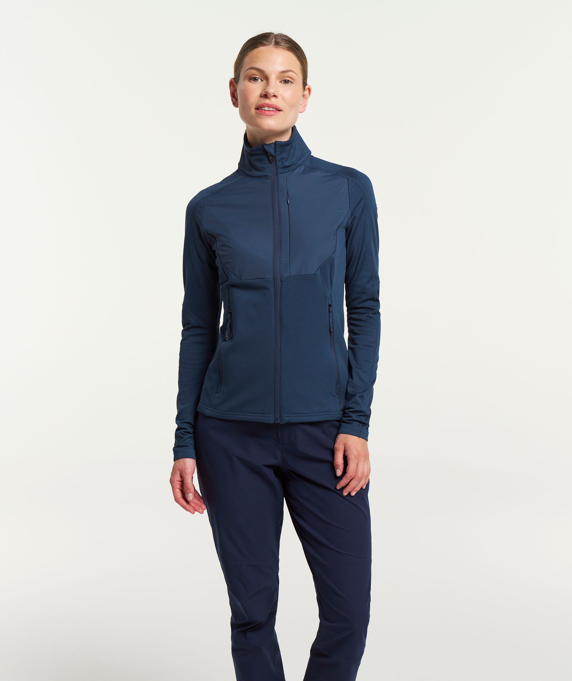 Tenson TXlite Windblock dame cardigan, M&oslash;rkebl&aring;, large image number 1