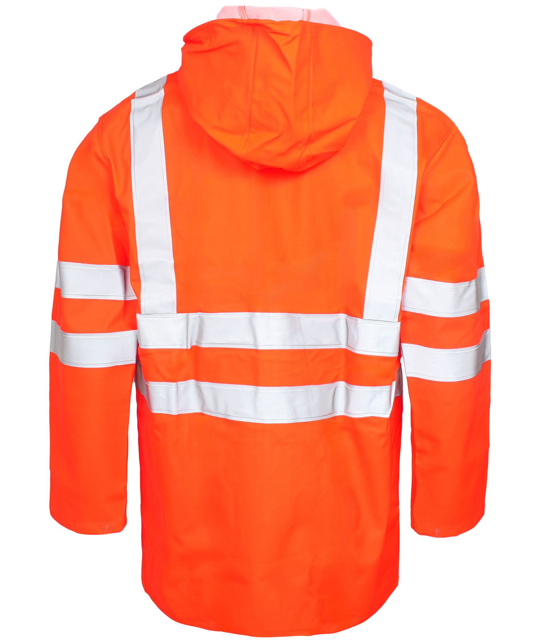 Lyngs&oslash;e PU/PVC regnjacka, Varsel Orange