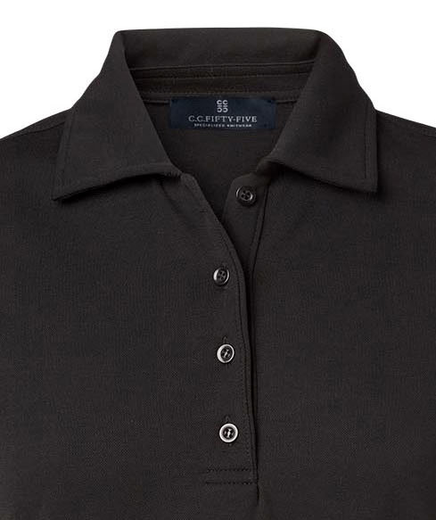 CC55 Munich Sportwool women's polo shirt, Black
