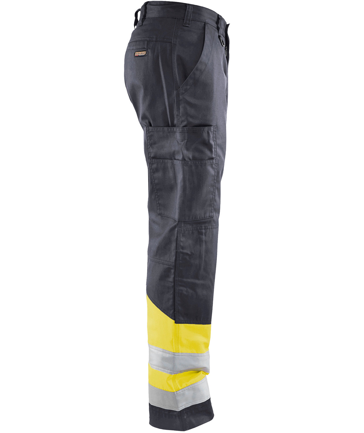 Bl&aring;kl&auml;der arbejdsbukser, Gr&aring;/Hi-Vis Gul, large image number 3