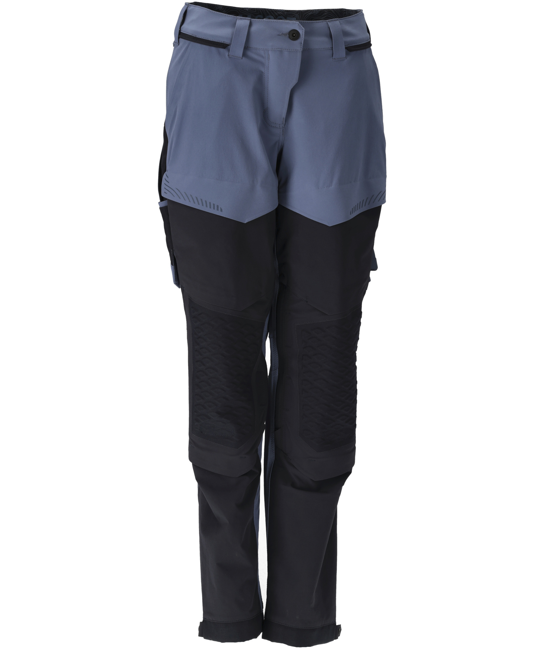 Mascot Customized diamond fit women's work trousers full stretch, Stone Blue/Dark Navy, large image number 0