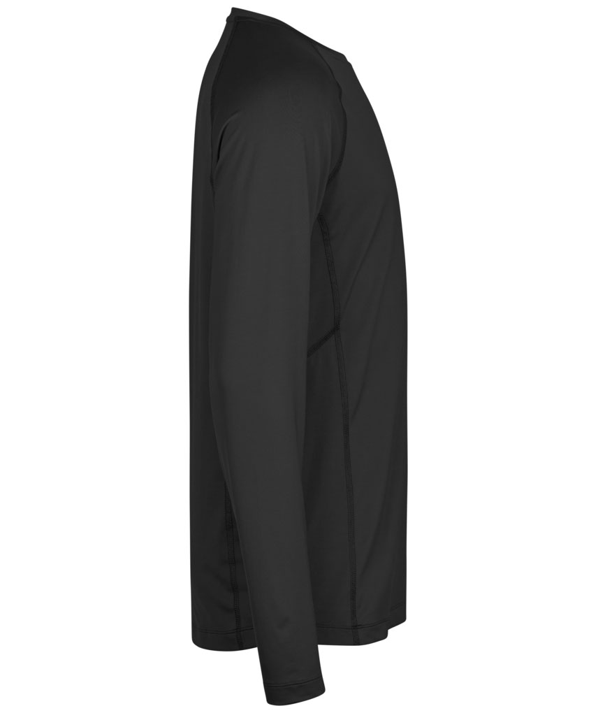 Tee Jays lang&aelig;rmet Cooldry T-shirt, Sort, large image number 2