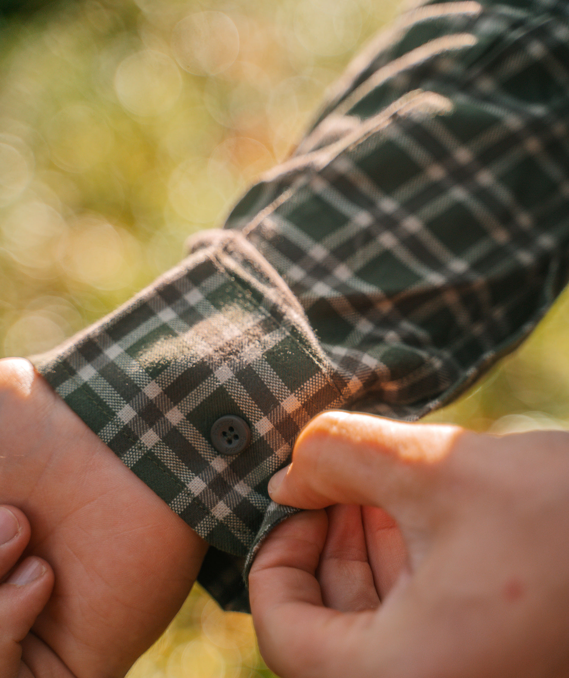 Pinewood Lappland skjorte med uld, Moss Green/Light Khaki, large image number 8