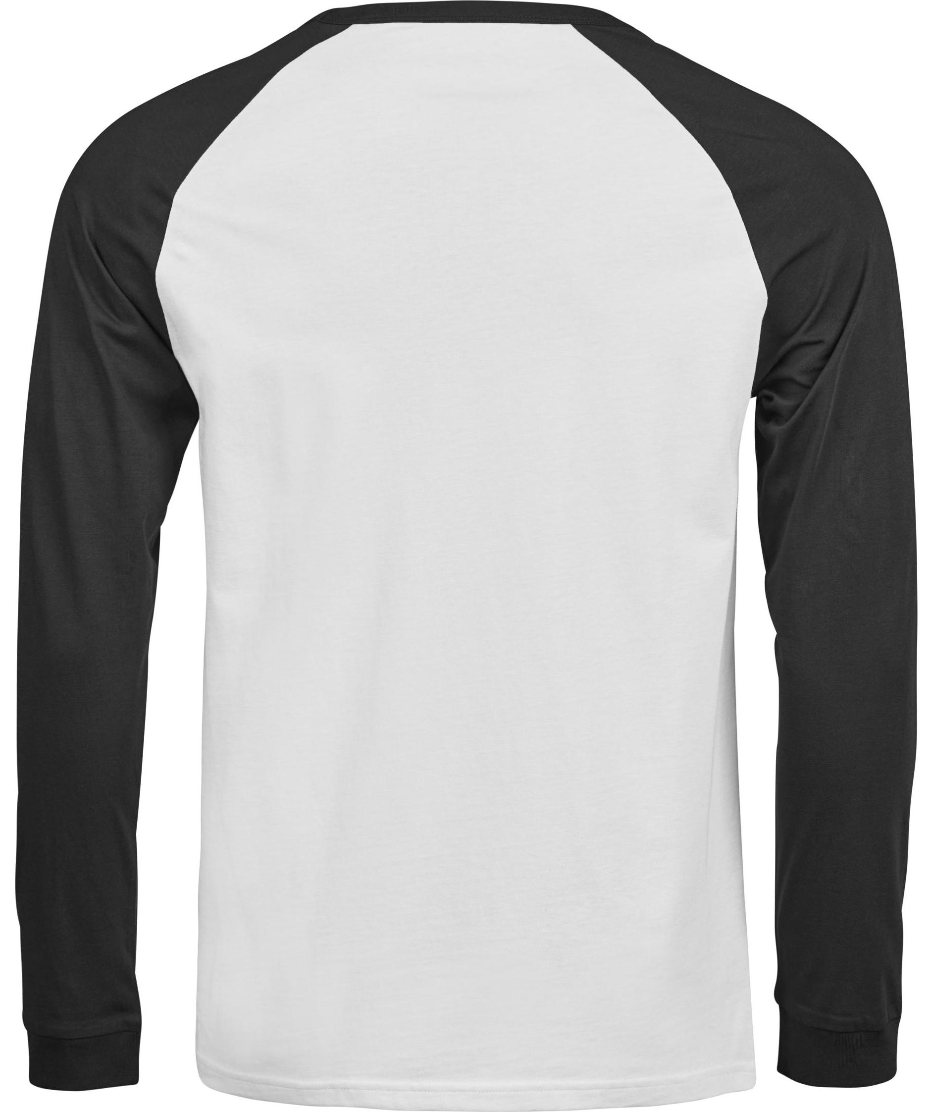 Tee Jays UNLABELED l&aring;ng&auml;rmad baseball T-shirt, White/black, White/black, large image number 1