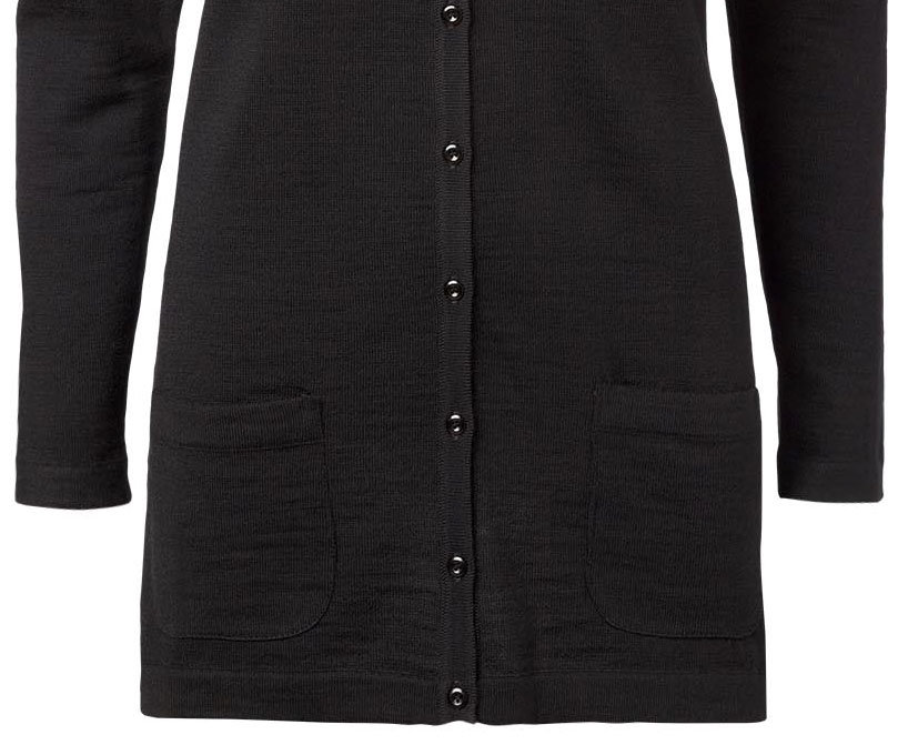 CC55 Copenhagen long women's knitted cardigan, Black, large image number 2