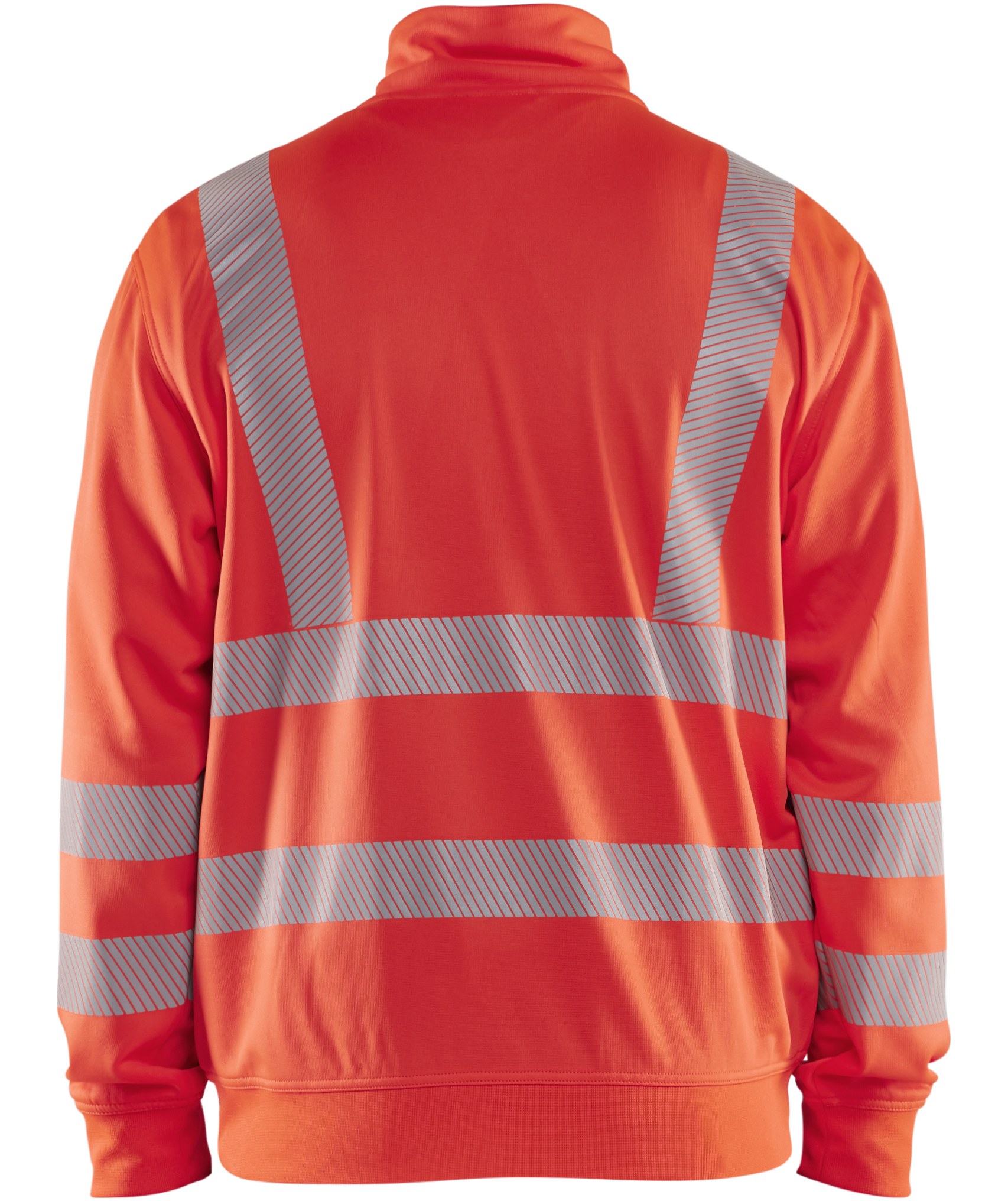 Bl&aring;kl&auml;der half zip collegegenser, Hi-Vis R&oslash;d, large image number 1