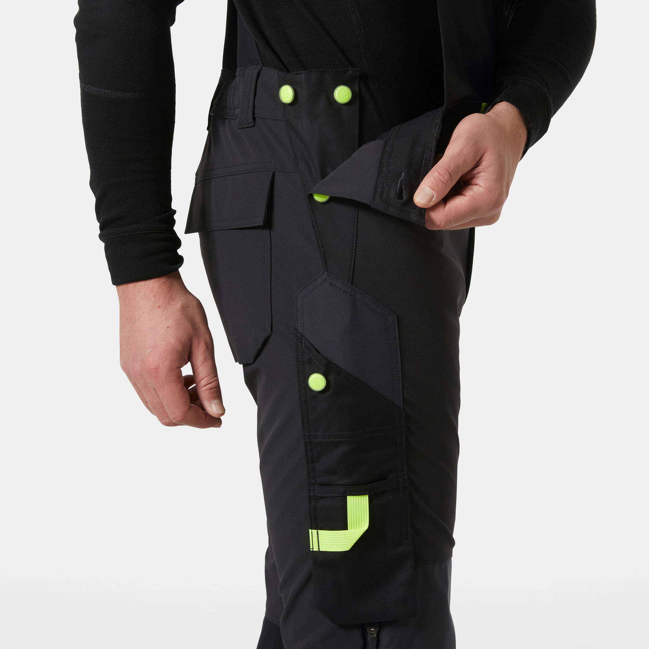 Helly Hansen Oxford 4X Connect&trade; bib and brace full stretch, Black/Ebony, large image number 7