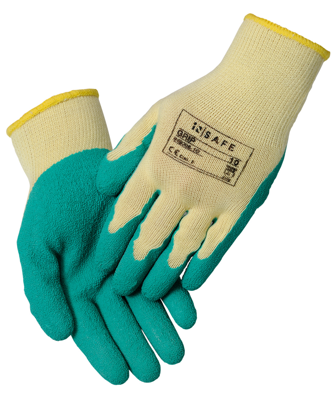 OX-ON InSafe Grip work gloves, Green