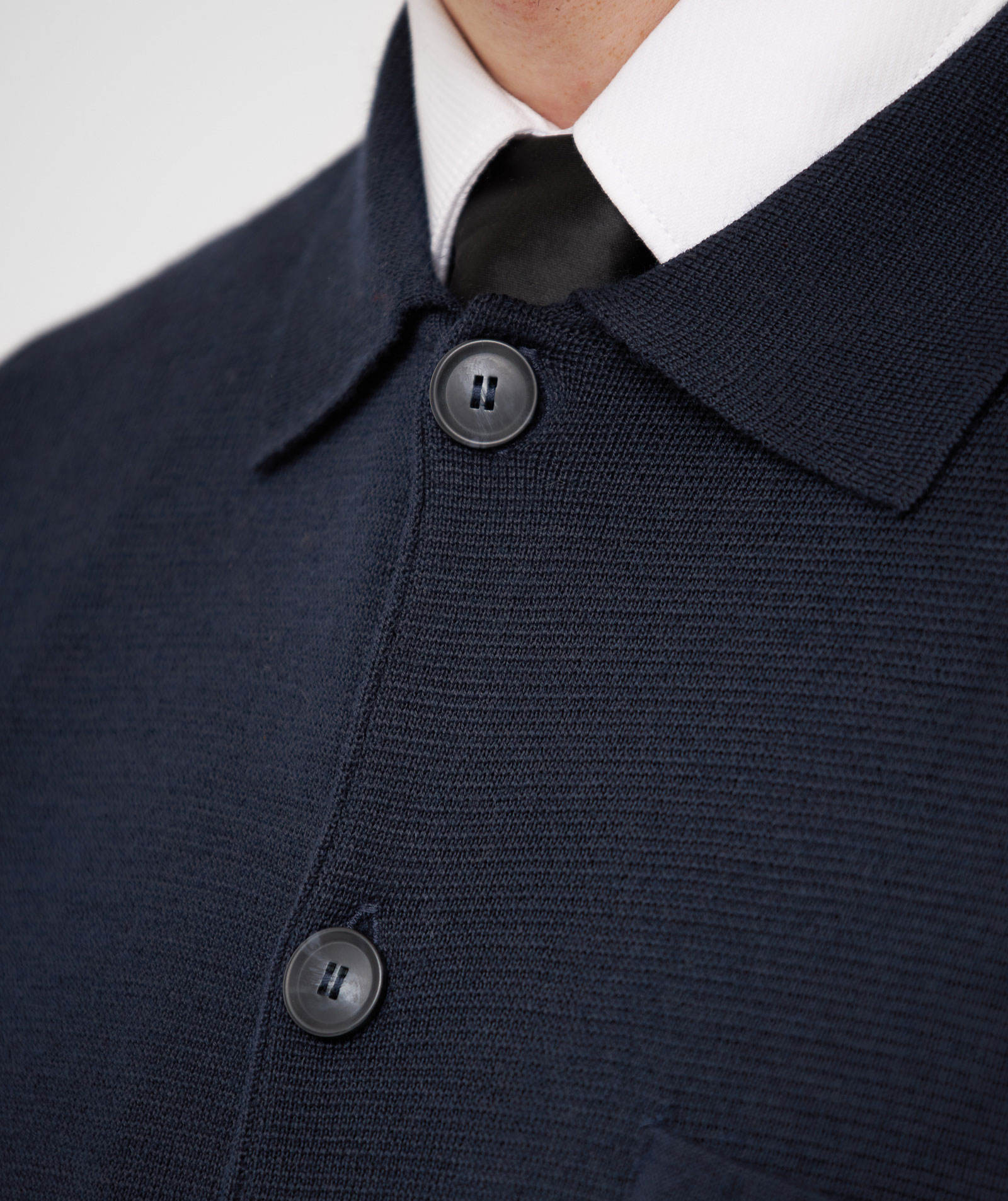 Clipper Manchester cardigan med knapper, Dark navy, large image number 3