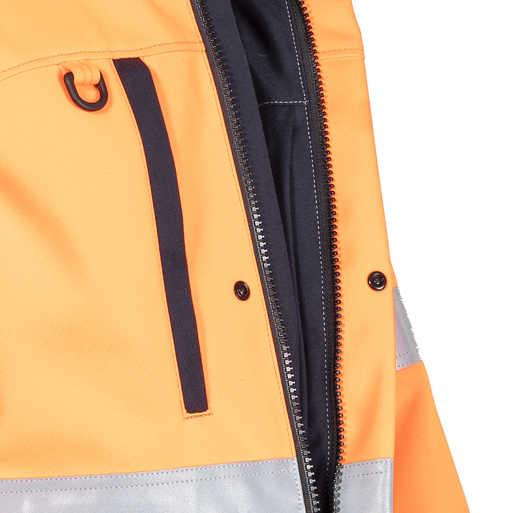 Tranemo Zenith FR Winterjacke, Hi-Vis Orange/Marine, large image number 3
