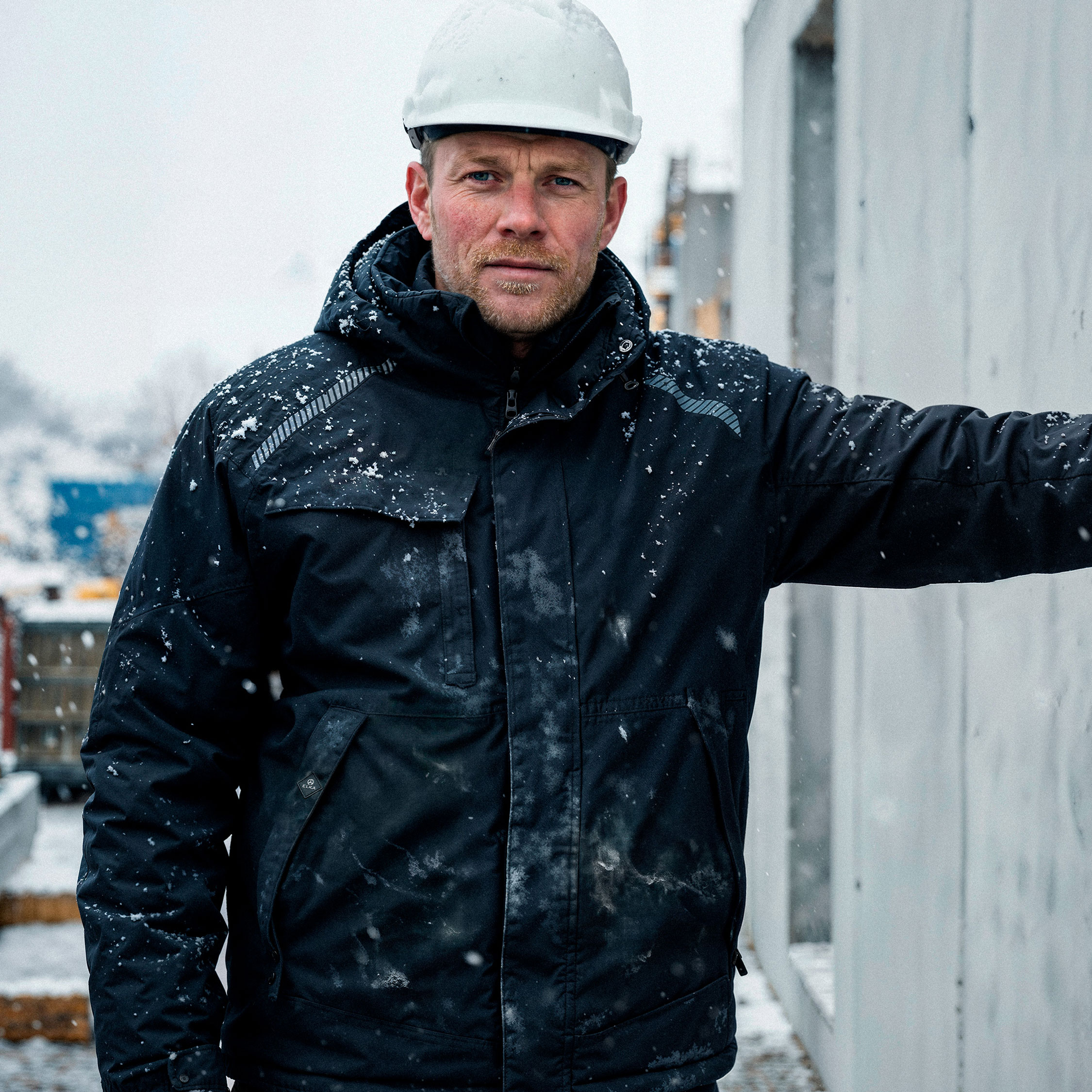 ELKA Working Xtreme stretch vinterjakke, Sort, large image number 3