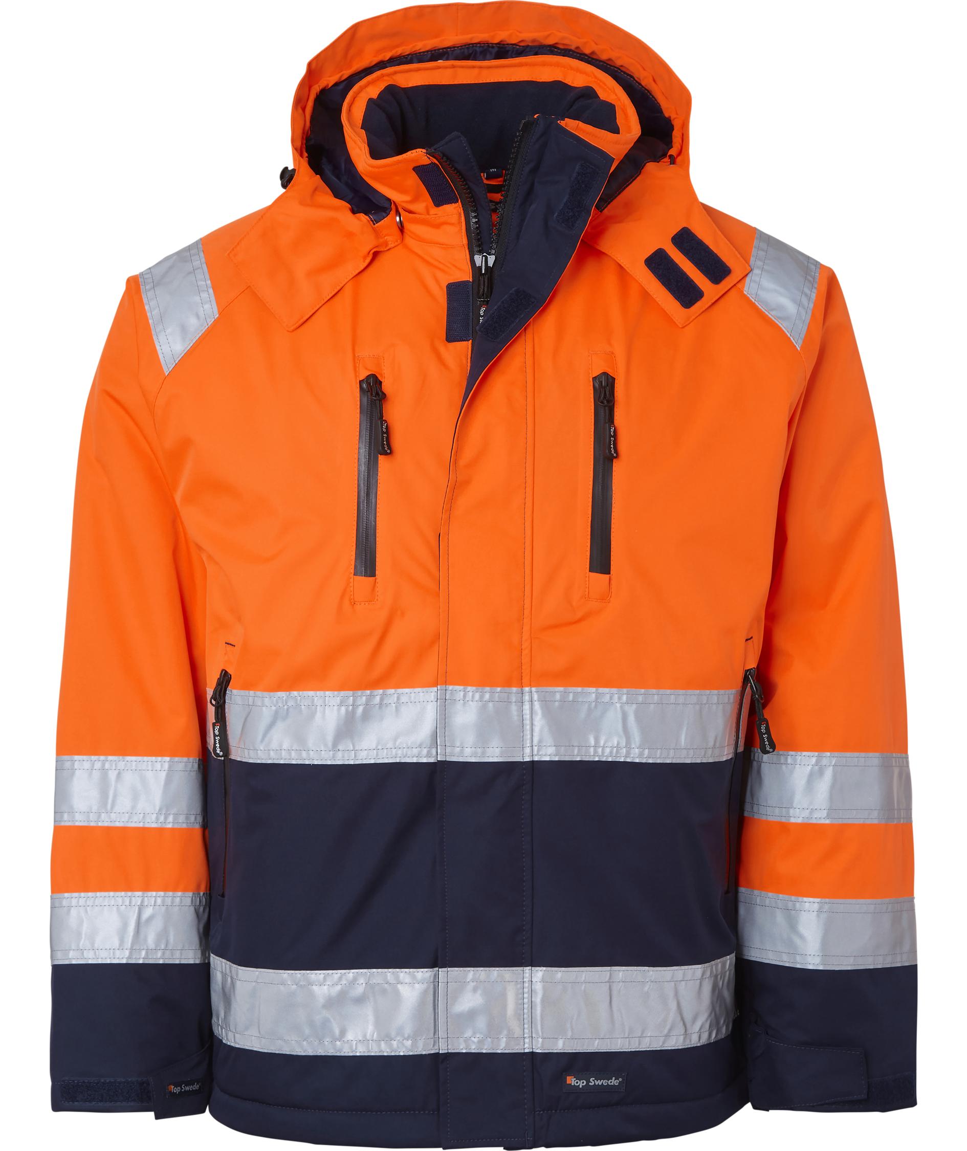Top Swede vinterjacka 122, Varsel Orange/Navy