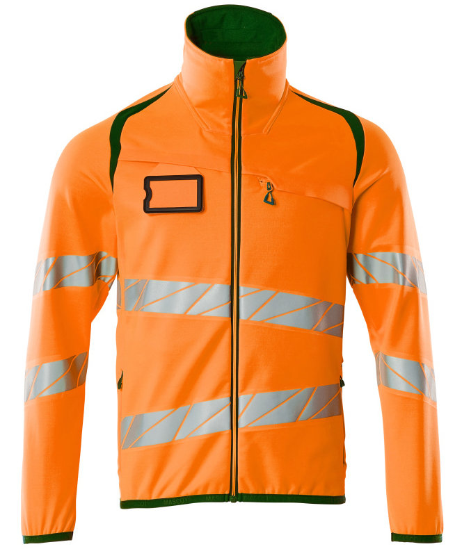 Mascot Accelerate Safe fleecejakke, Hi-vis Oransje/Mosgr&oslash;nn, Hi-vis Oransje/Mosgr&oslash;nn, swatch