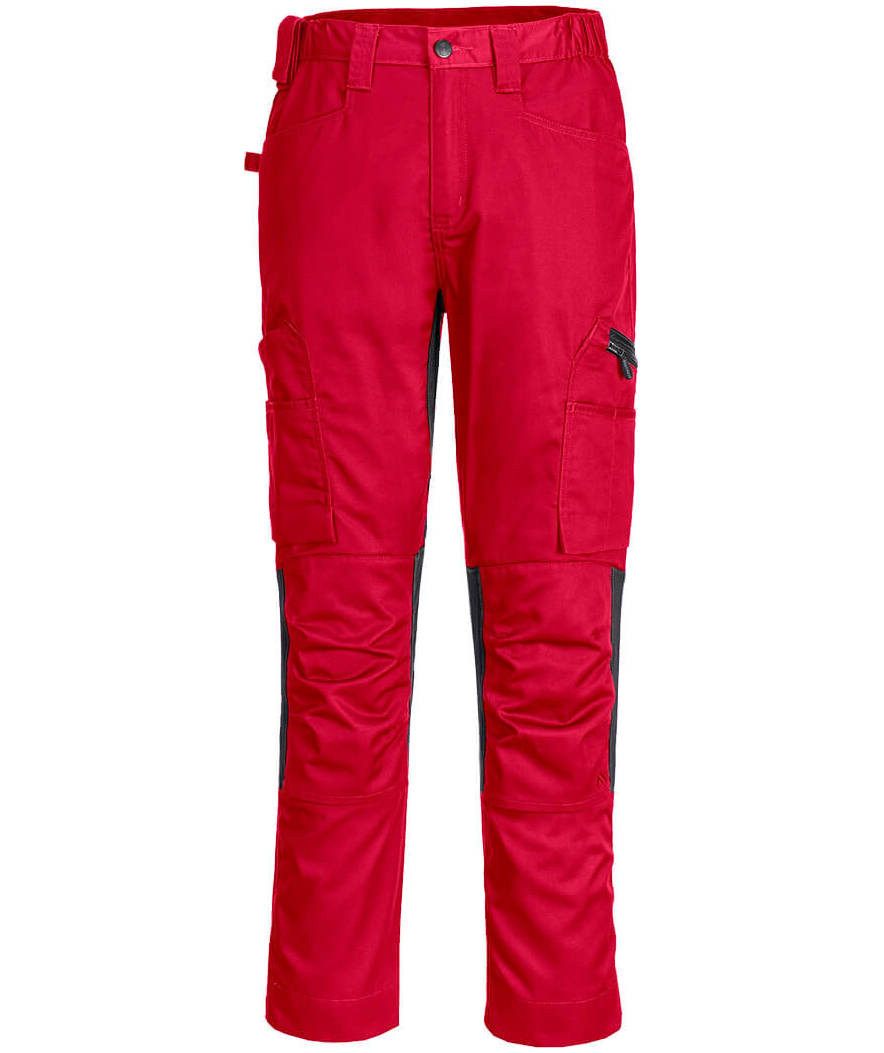 Portwest WX2 Eco arbetsbyxa, Djup r&ouml;d, Djup r&ouml;d, swatch