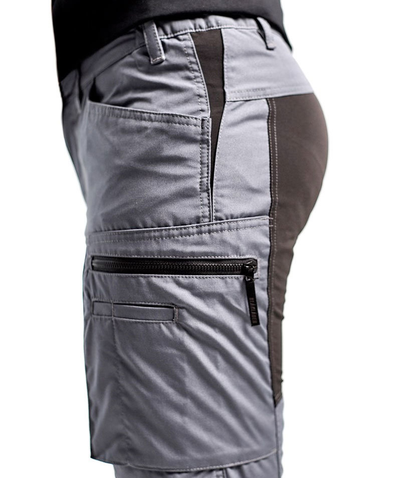 Bl&aring;kl&auml;der Unite dame servicebukse, Gr&aring;/Svart, large image number 3