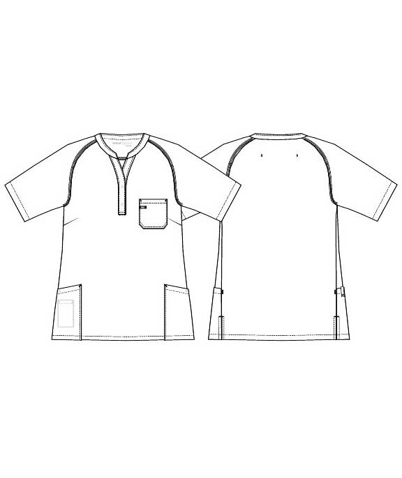 Kentaur women's smock, Cassis, large image number 2