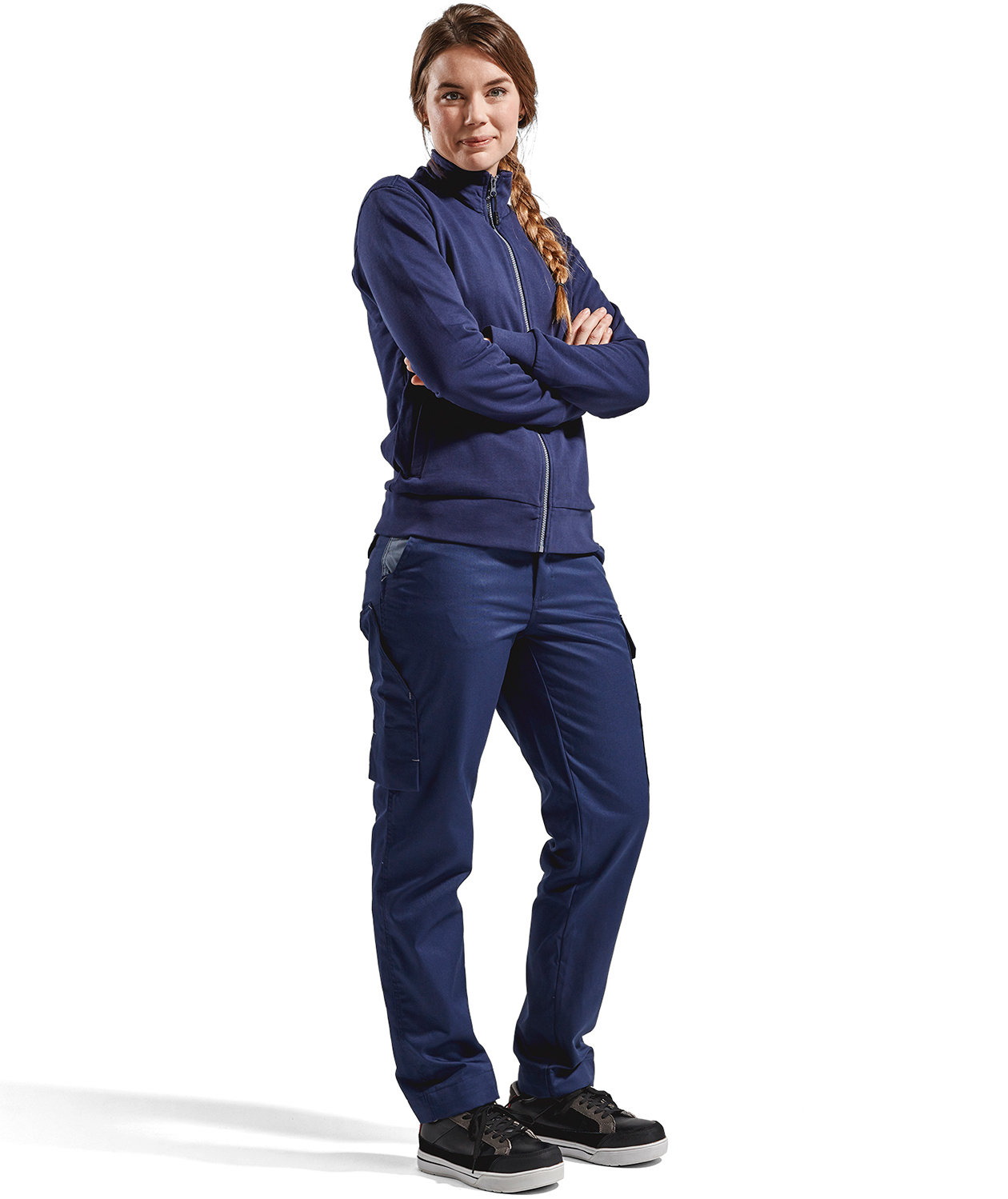 Bl&aring;kl&auml;der cardigan dam, Marinbl&aring;