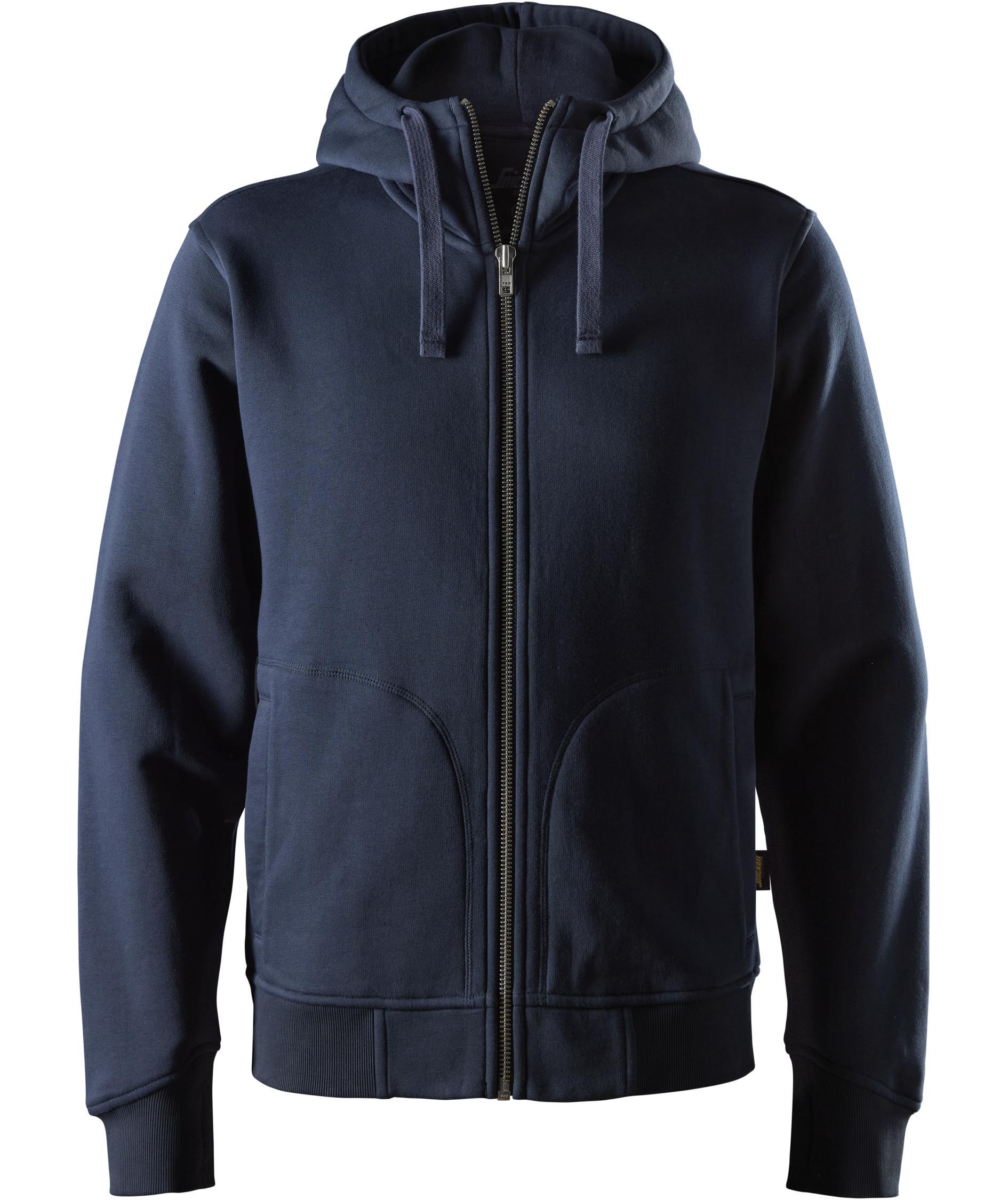 Snickers thick hoodie with zipper 2046, Navy, Navy, swatch