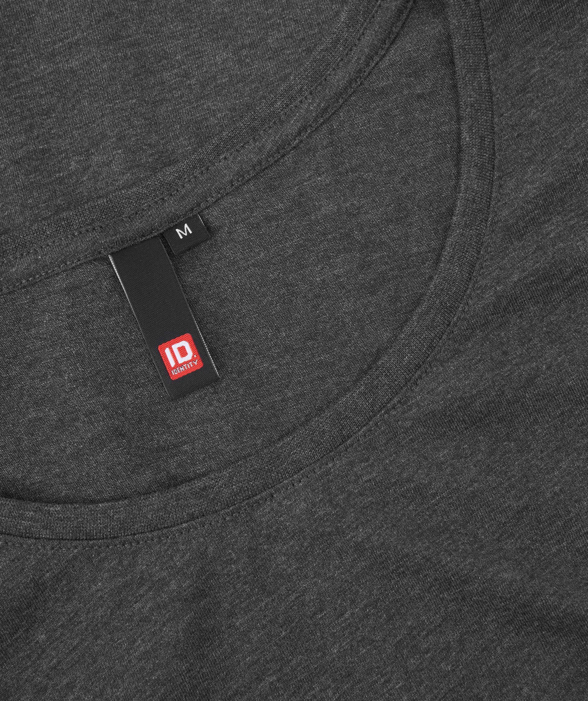 ID dame O-hals T-shirt, Koksgr&aring; Melange, large image number 3