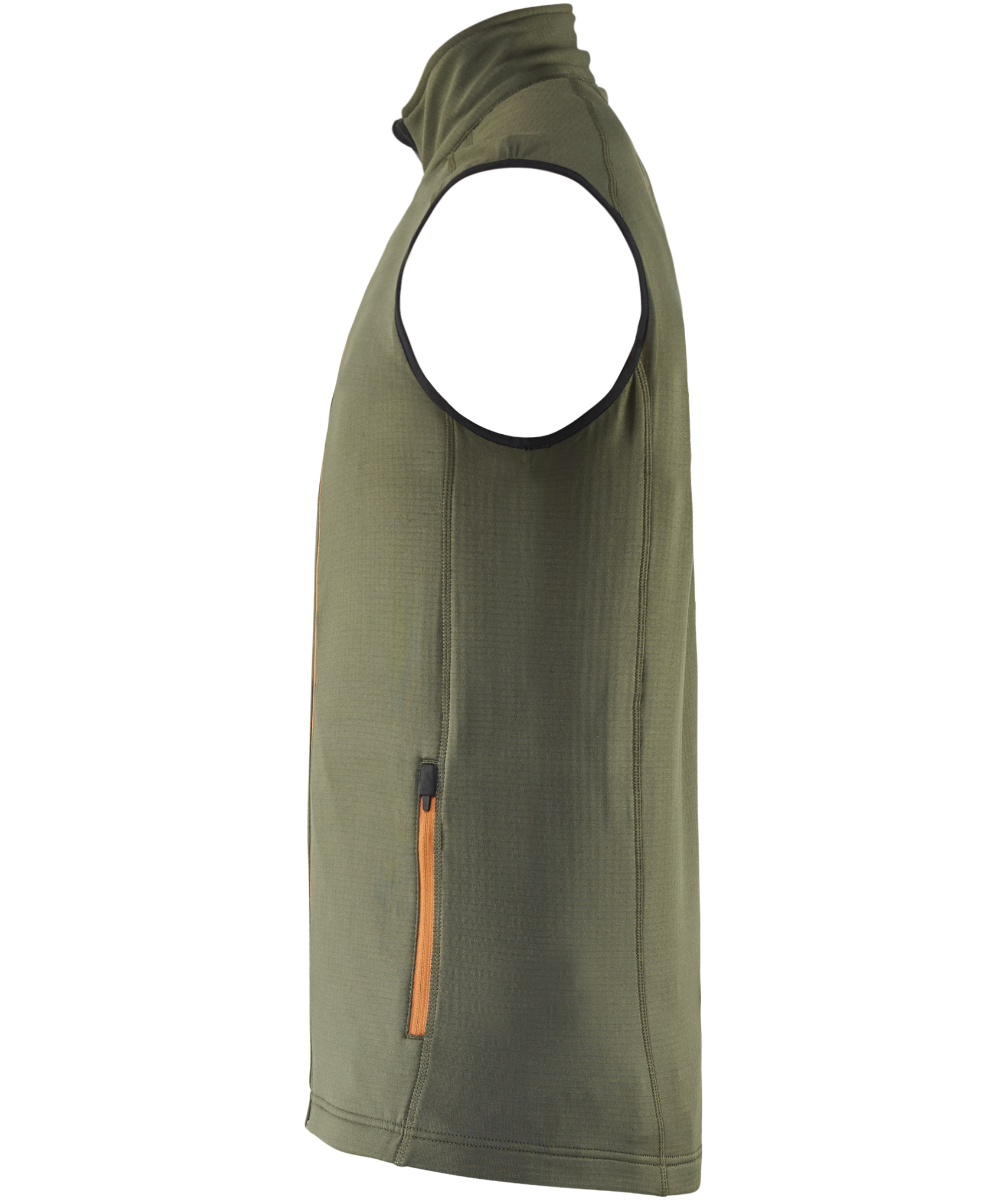 Bl&aring;kl&auml;der Striker fleecevest full stretch, Skovgr&oslash;n/Rust, large image number 3