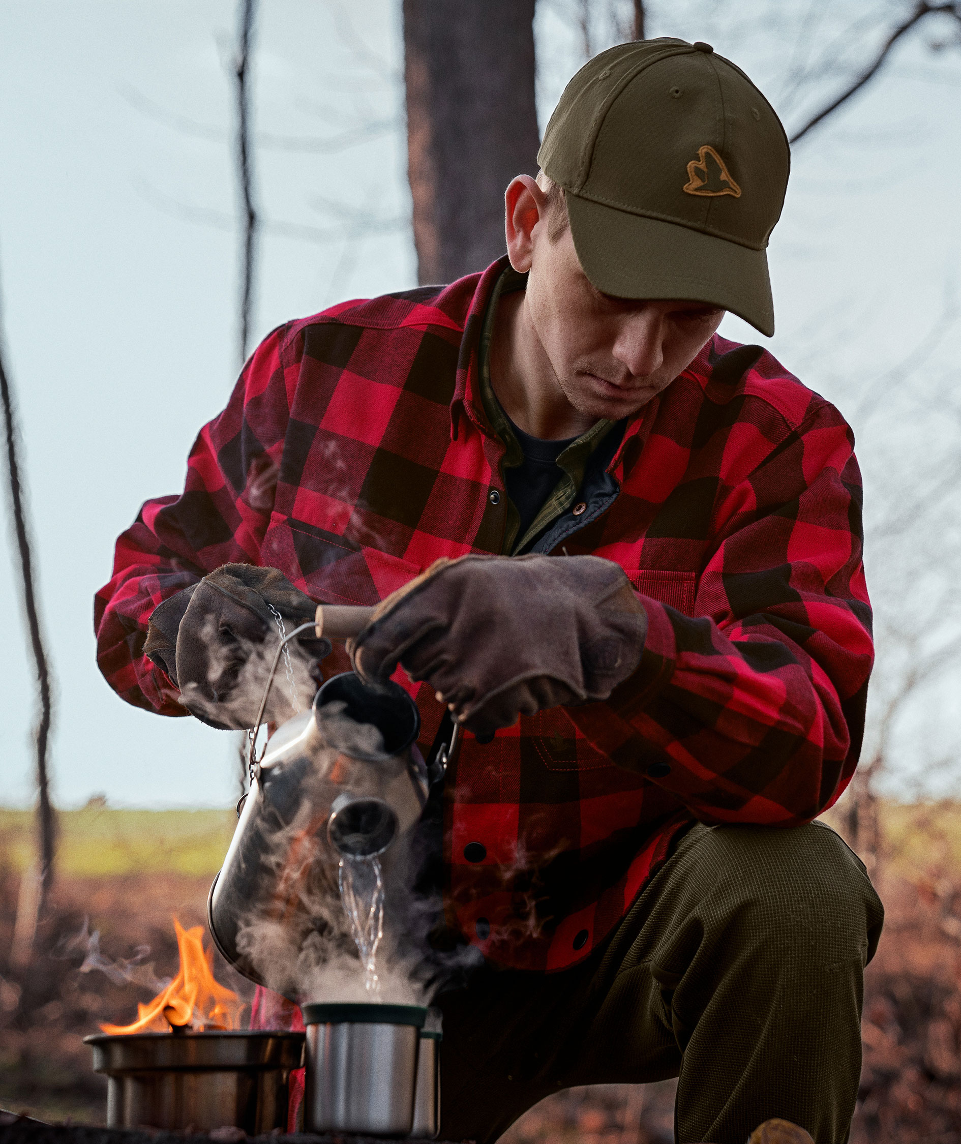 Seeland Canada lined lumberjack shirt, Red Check, large image number 6